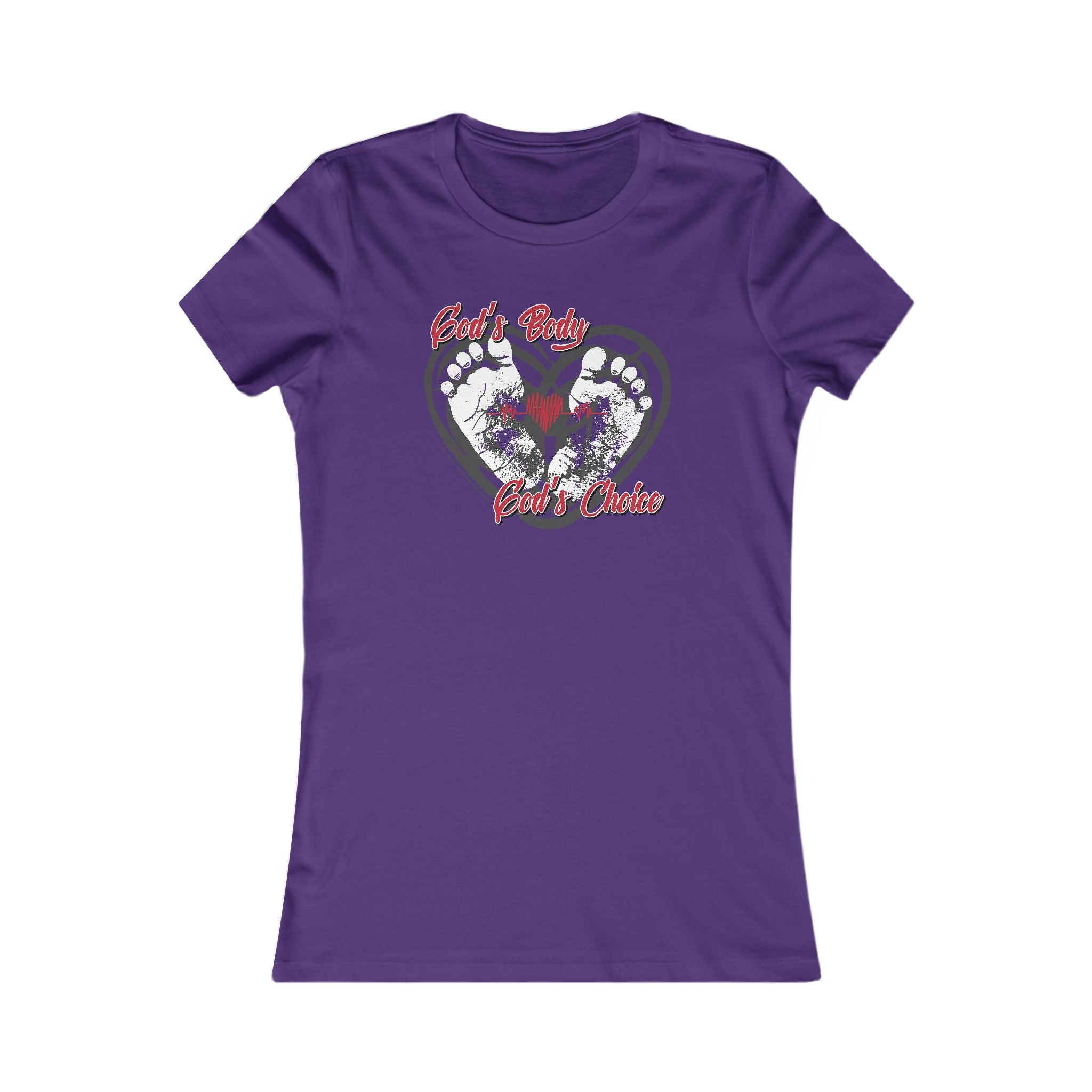 God's Body, God's Choice - Ladies Soft Cotton Cap Sleeve T-Shirt