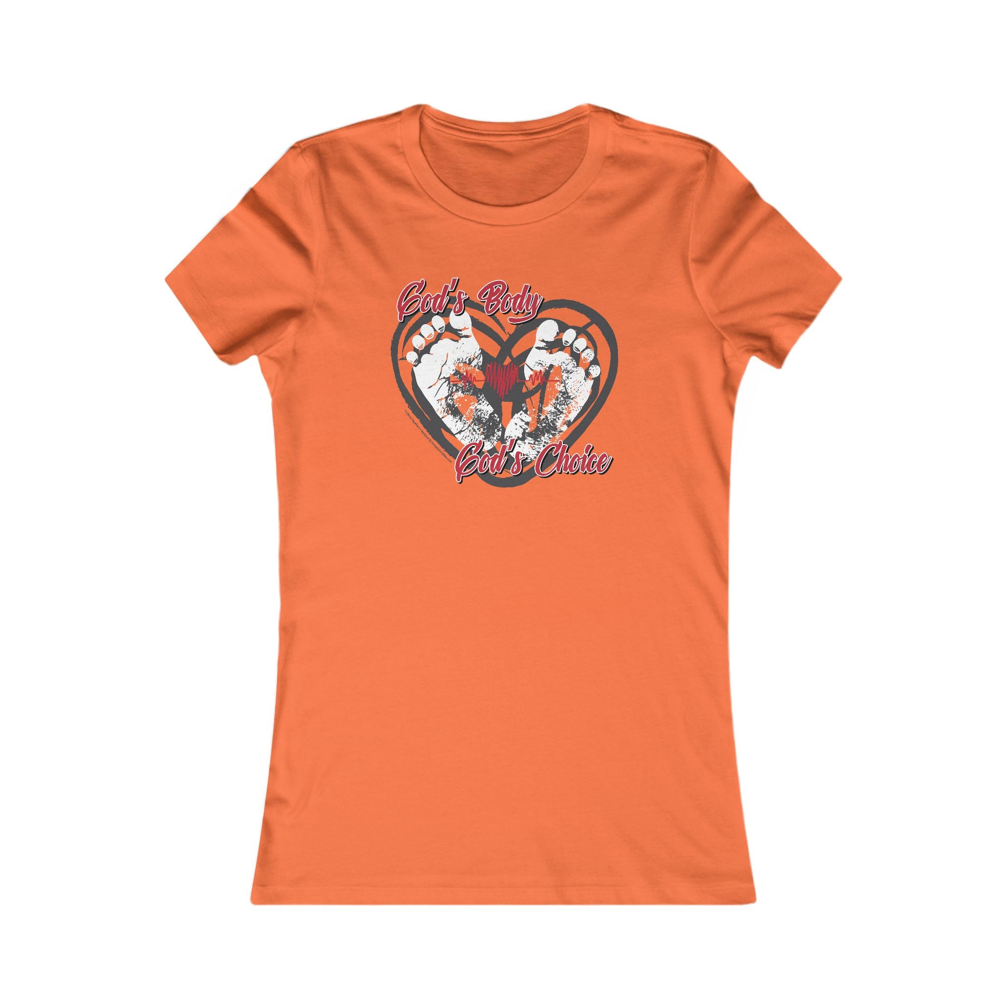 God's Body, God's Choice - Ladies Soft Cotton Cap Sleeve T-Shirt