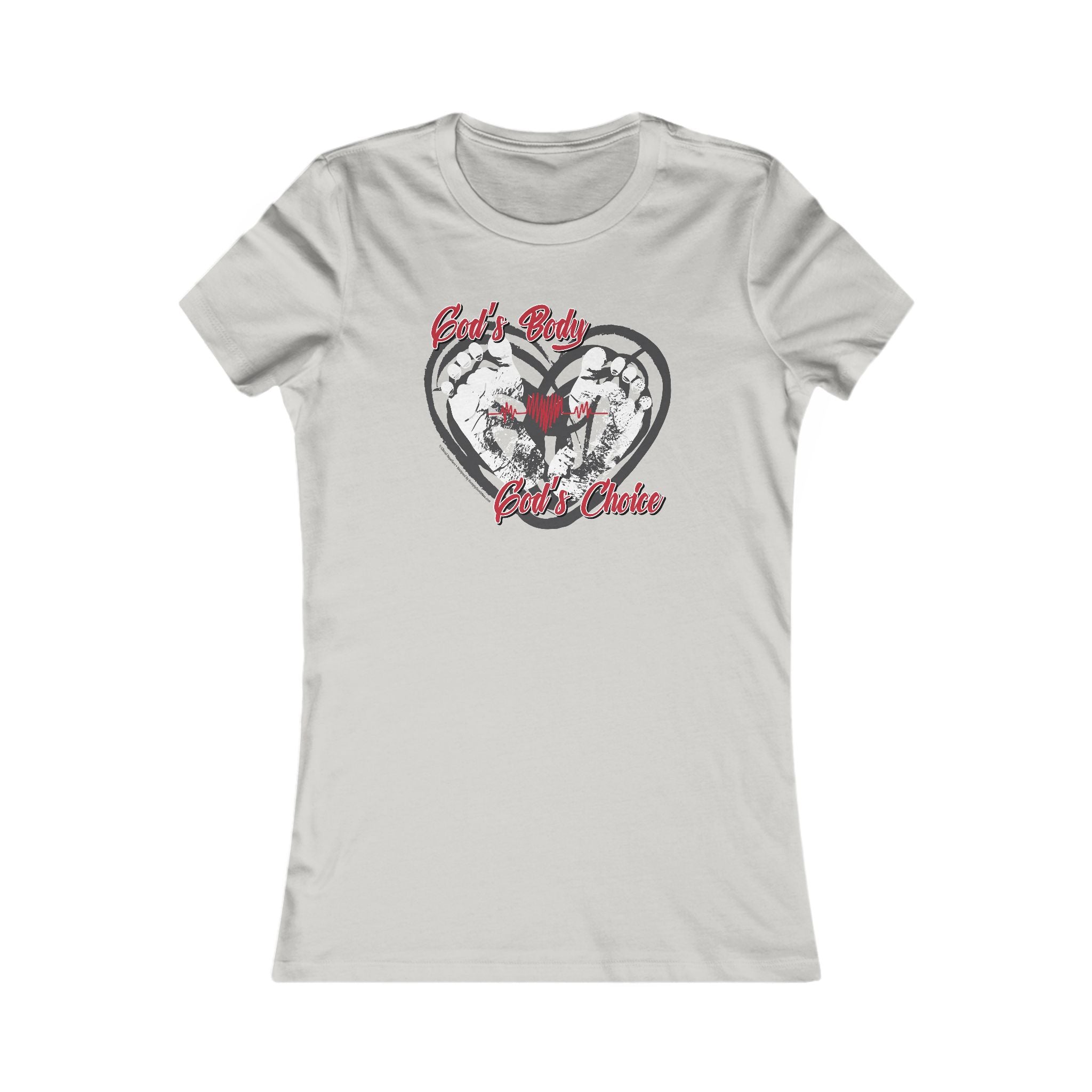 God's Body, God's Choice - Ladies Soft Cotton Cap Sleeve T-Shirt