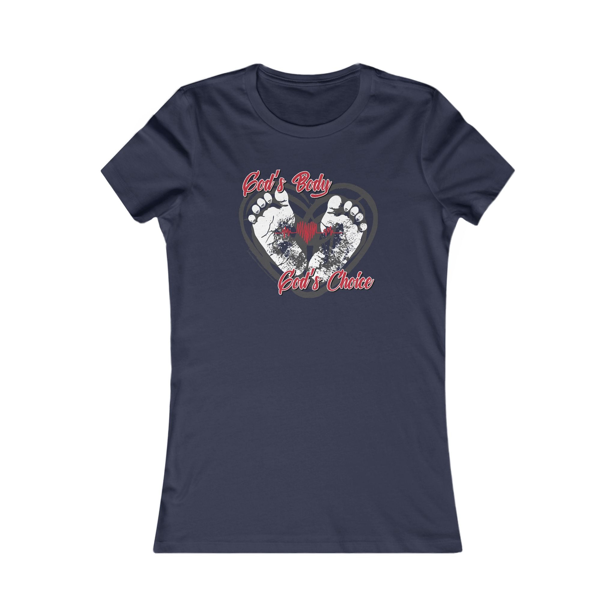 God's Body, God's Choice - Ladies Soft Cotton Cap Sleeve T-Shirt