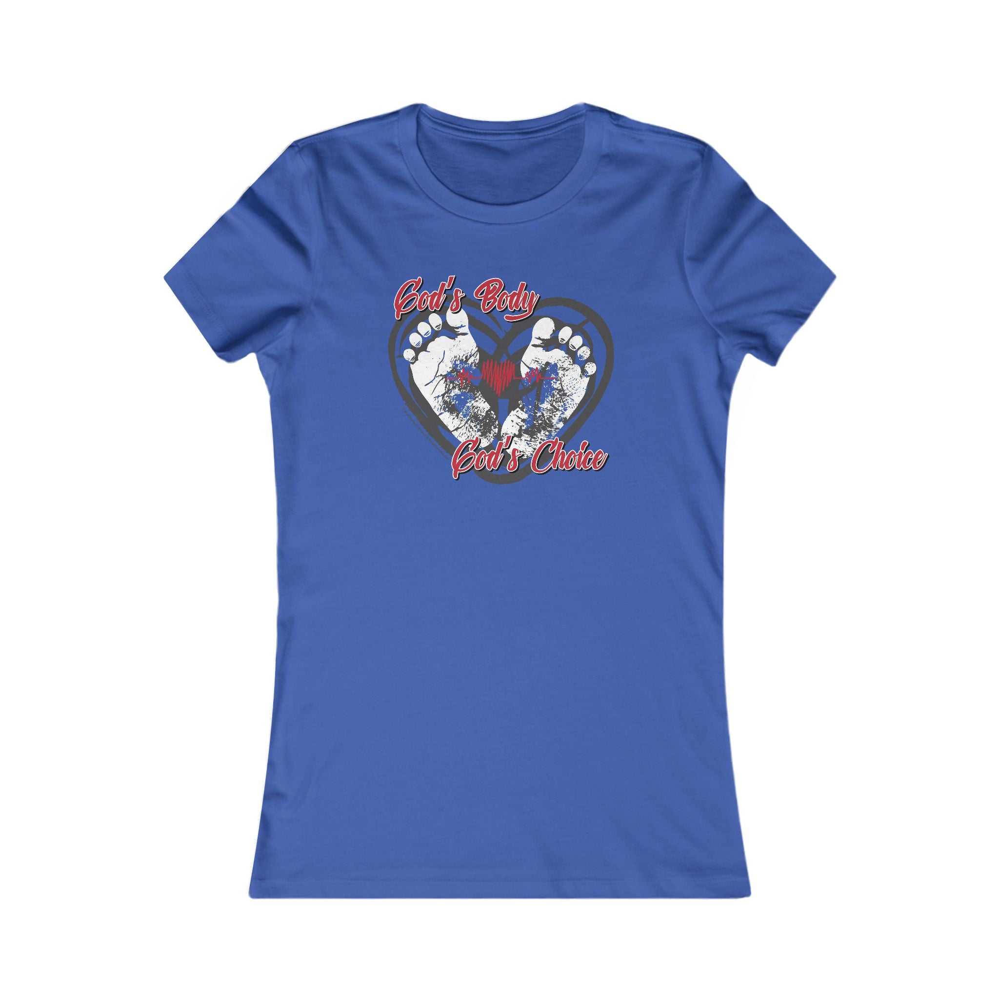 God's Body, God's Choice - Ladies Soft Cotton Cap Sleeve T-Shirt