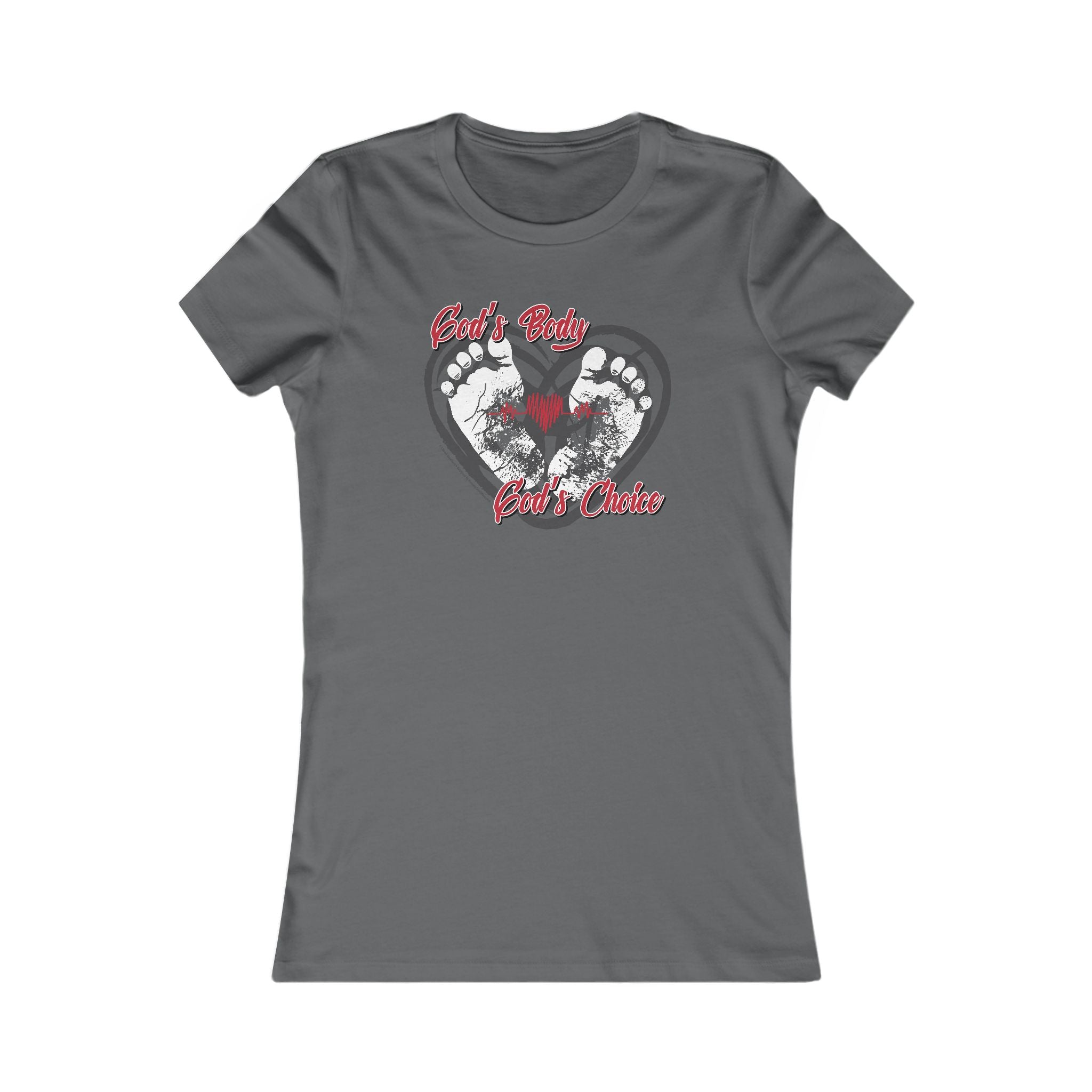 God's Body, God's Choice - Ladies Soft Cotton Cap Sleeve T-Shirt