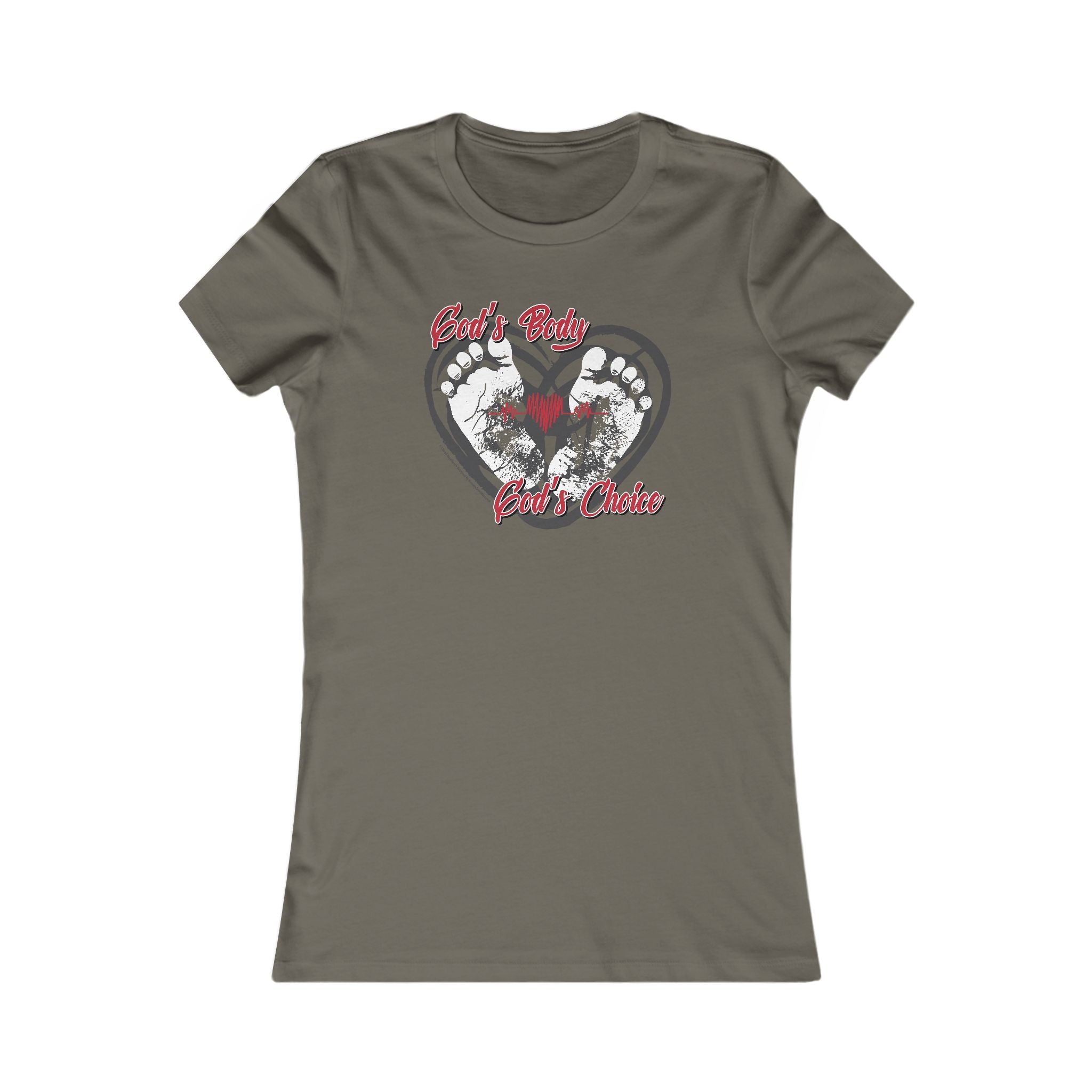 God's Body, God's Choice - Ladies Soft Cotton Cap Sleeve T-Shirt