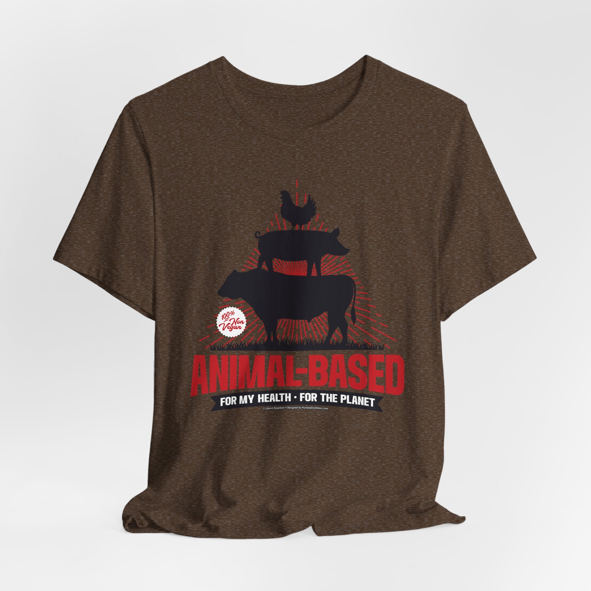 Animal-Based For My Health, For The Planet - Unisex Soft Cotton Short Sleeve T-Shirt