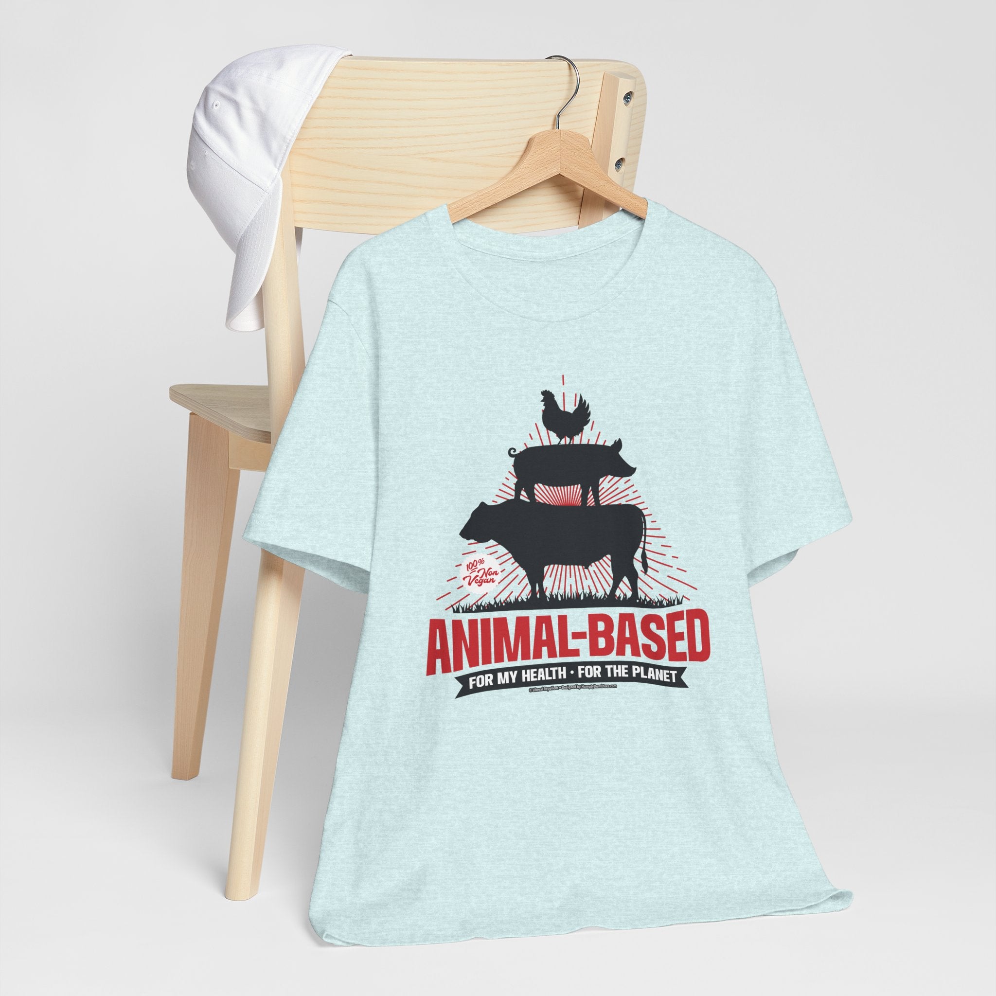 Animal-Based For My Health, For The Planet - Unisex Soft Cotton Short Sleeve T-Shirt