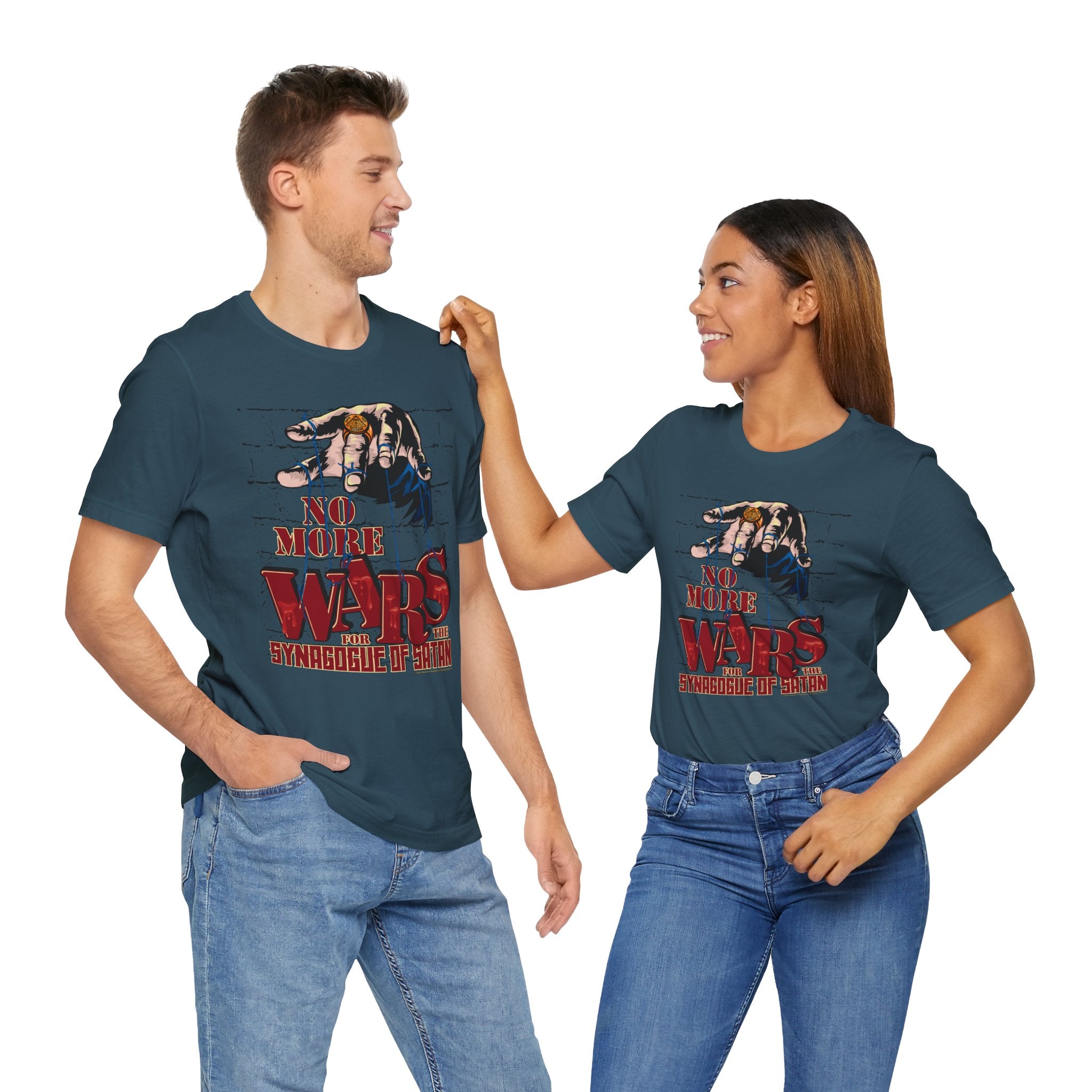 No More Wars for the Synagogue of Satan - Unisex Soft Cotton Short Sleeve T-Shirt