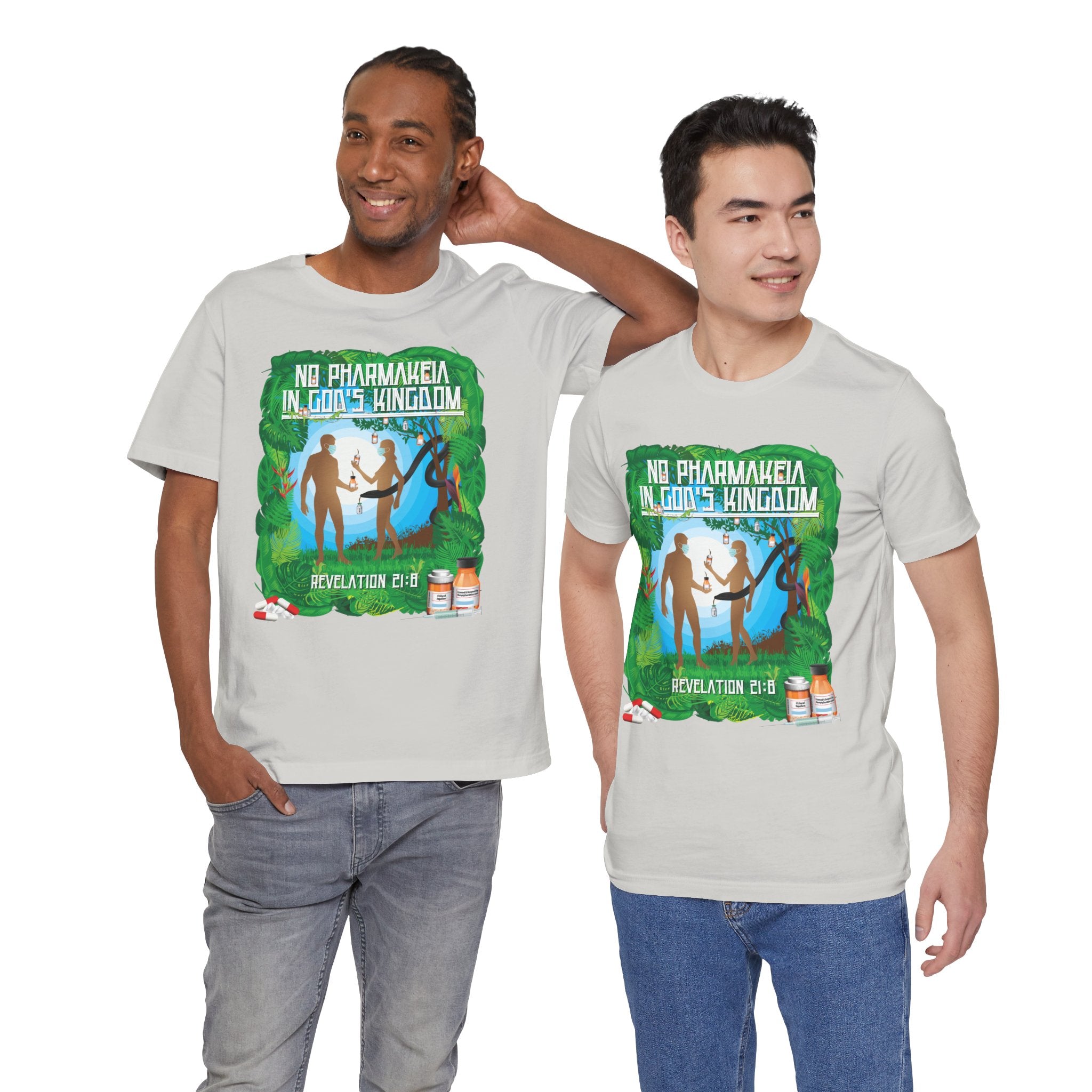No Pharmakeia in God's Kingdom - Unisex Soft Cotton Short Sleeve T-Shirt