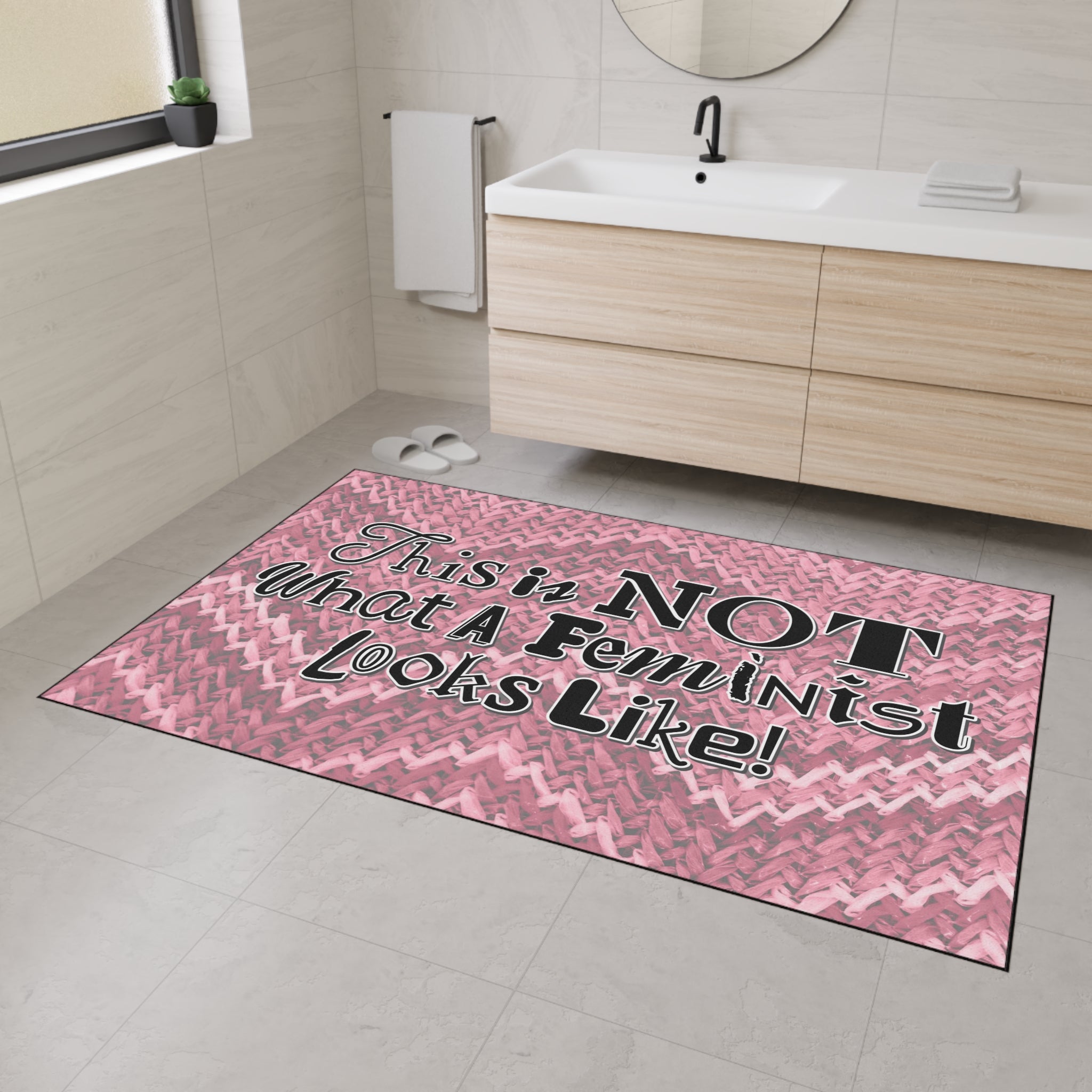 This is NOT What a Feminist Looks Like - Heavy Duty Floor Mat