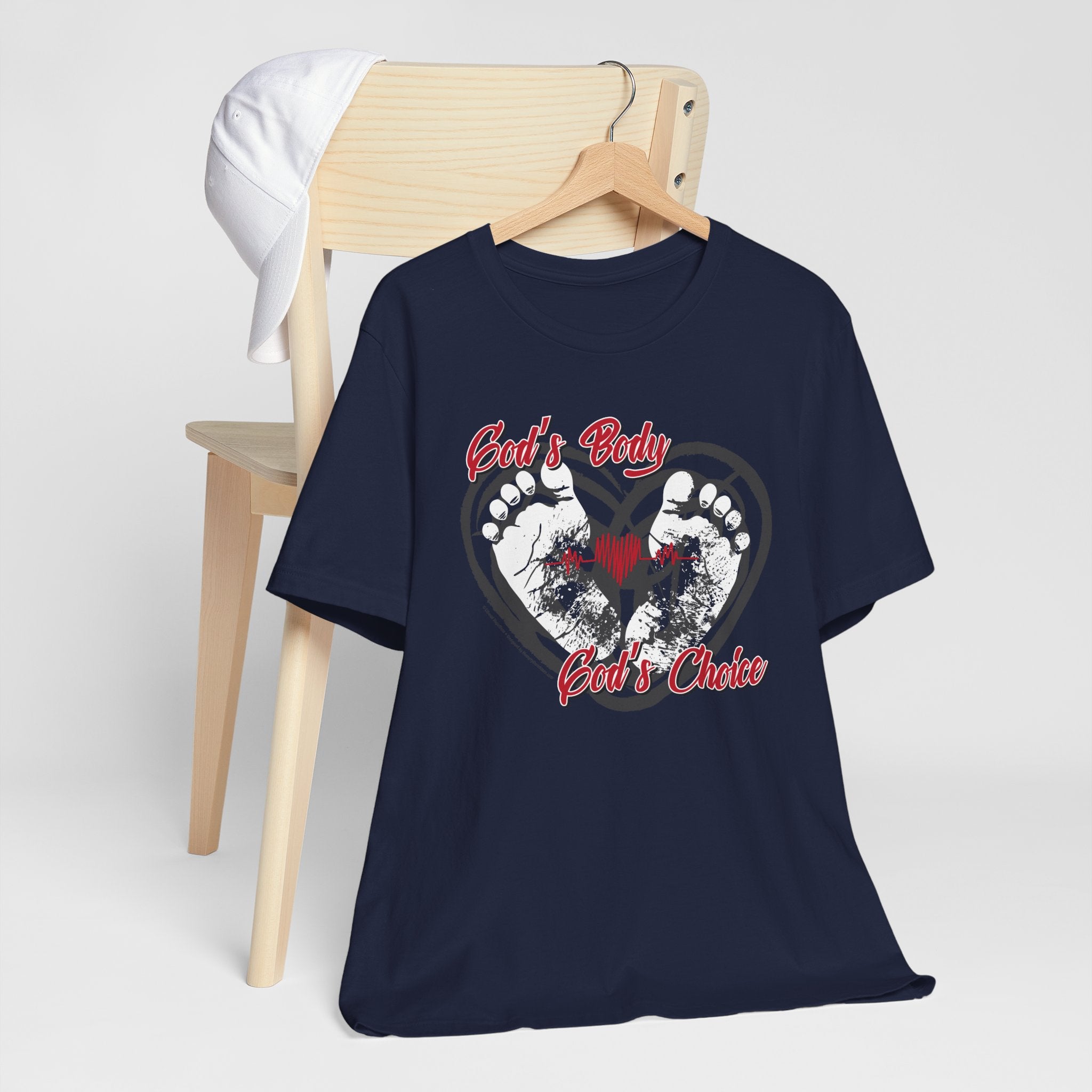 God's Body, God's Choice - Unisex Soft Cotton Short Sleeve T-Shirt