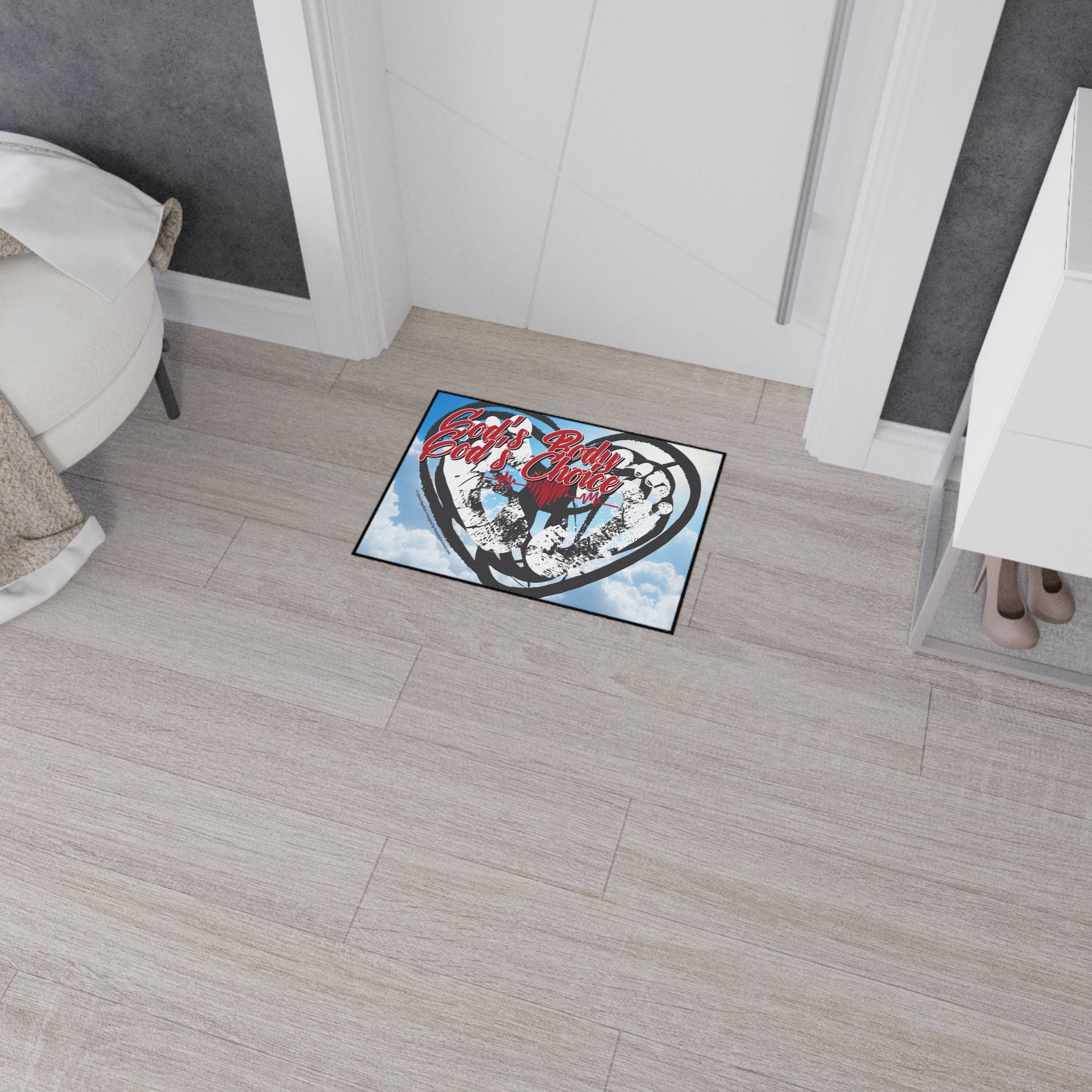 God's Body, God's Choice - Heavy Duty Floor Mat
