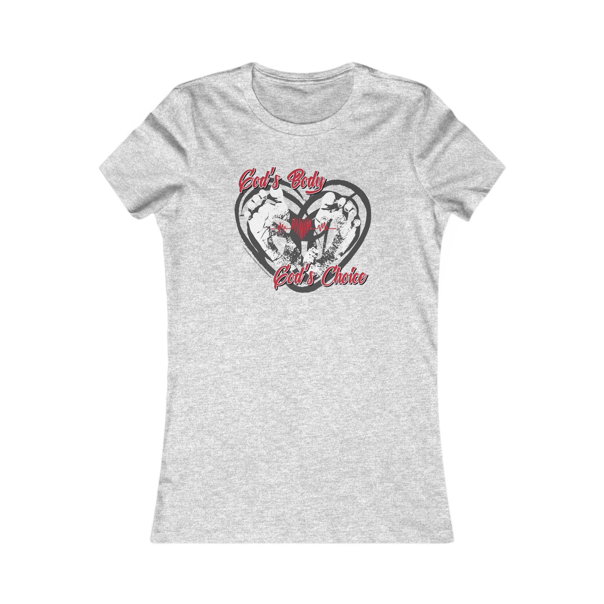 God's Body, God's Choice - Ladies Soft Cotton Cap Sleeve T-Shirt