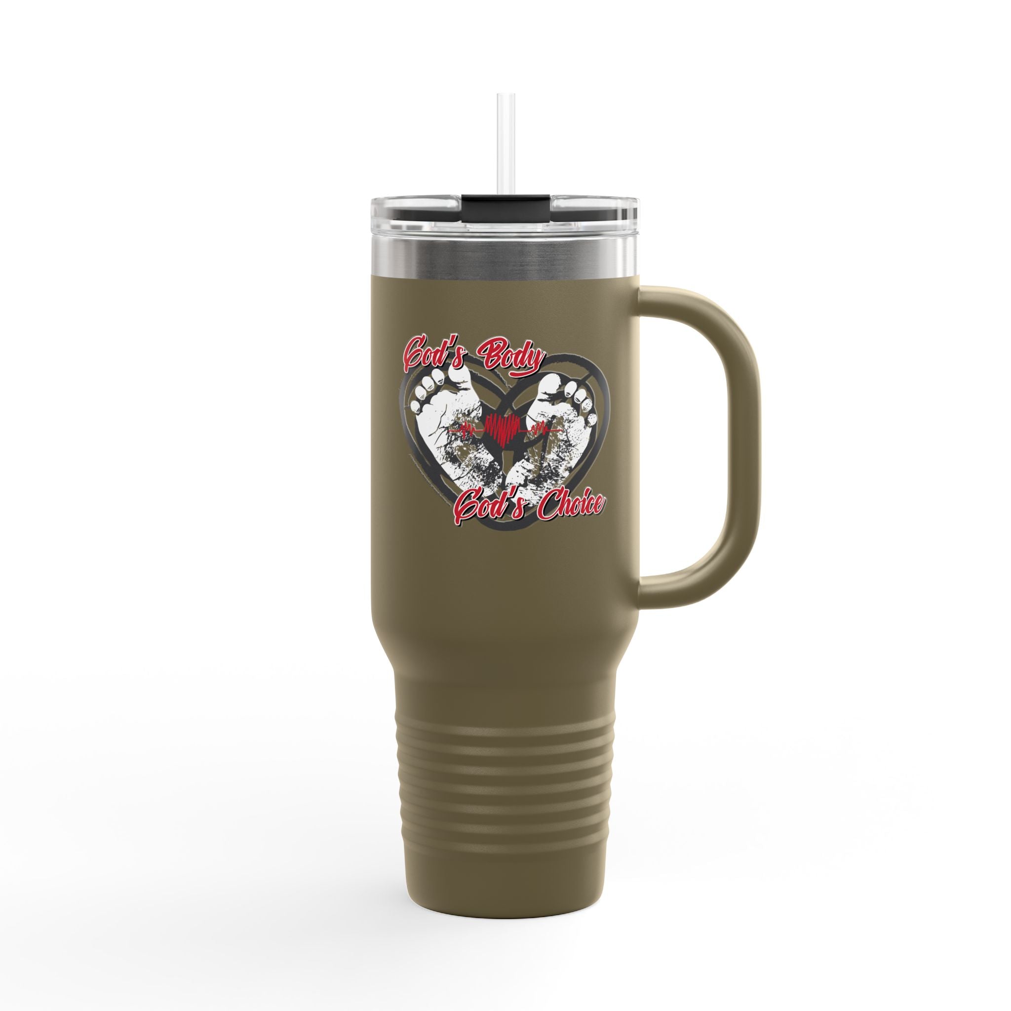 God's Body, God's Choice - 40oz Insulated Travel Mug