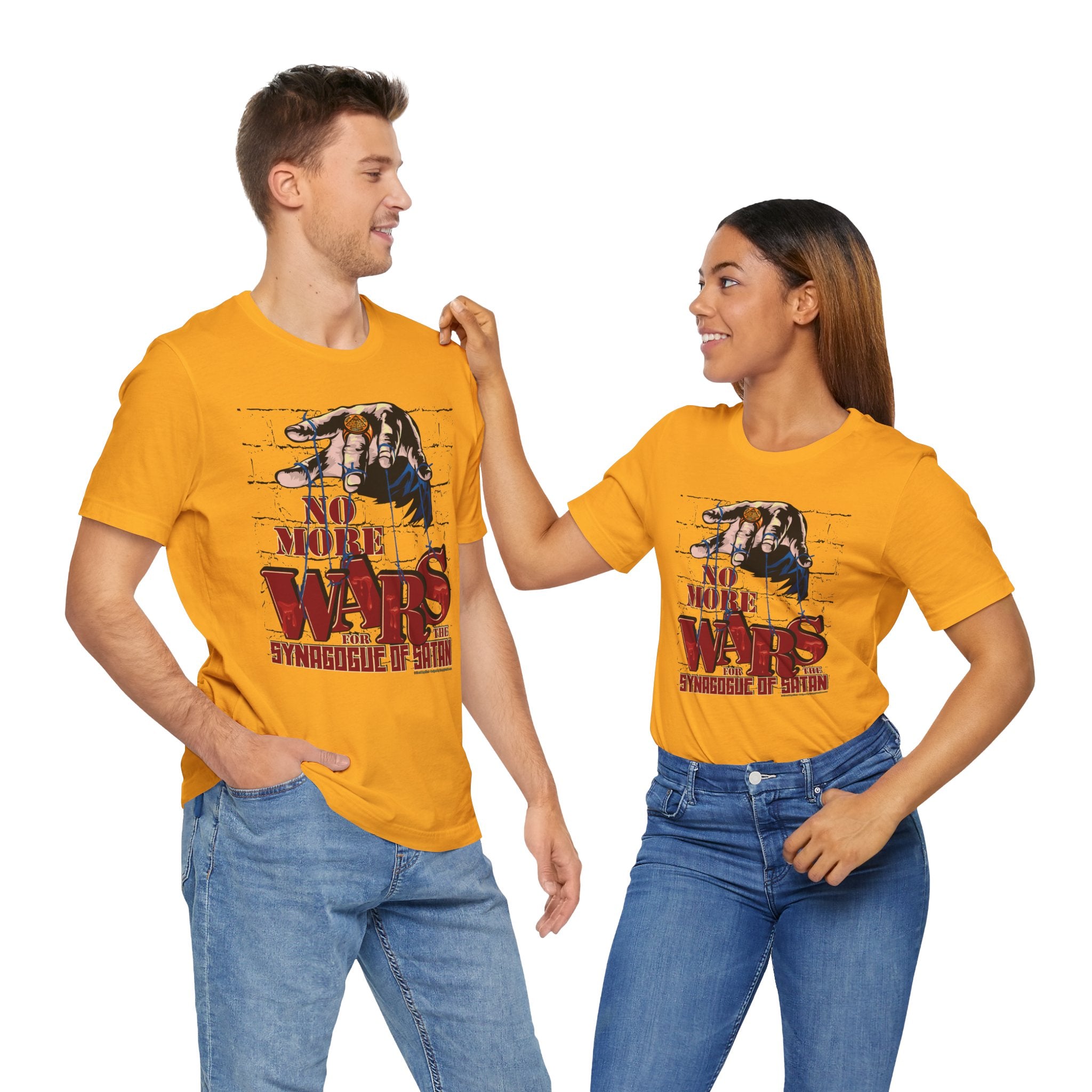 No More Wars for the Synagogue of Satan - Unisex Soft Cotton Short Sleeve T-Shirt