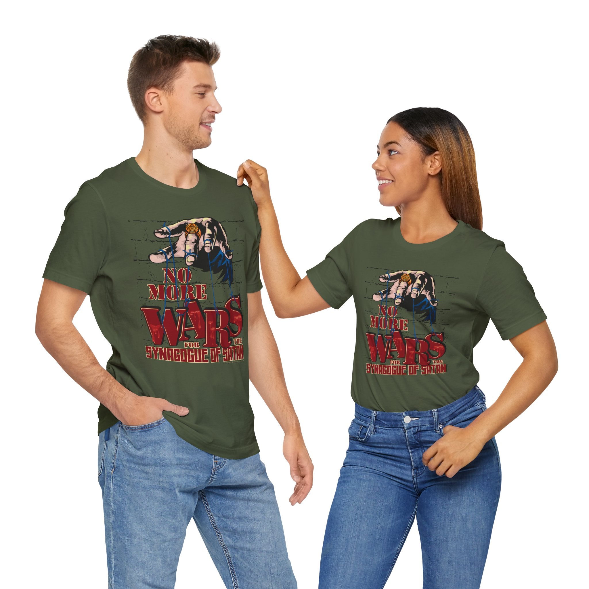 No More Wars for the Synagogue of Satan - Unisex Soft Cotton Short Sleeve T-Shirt