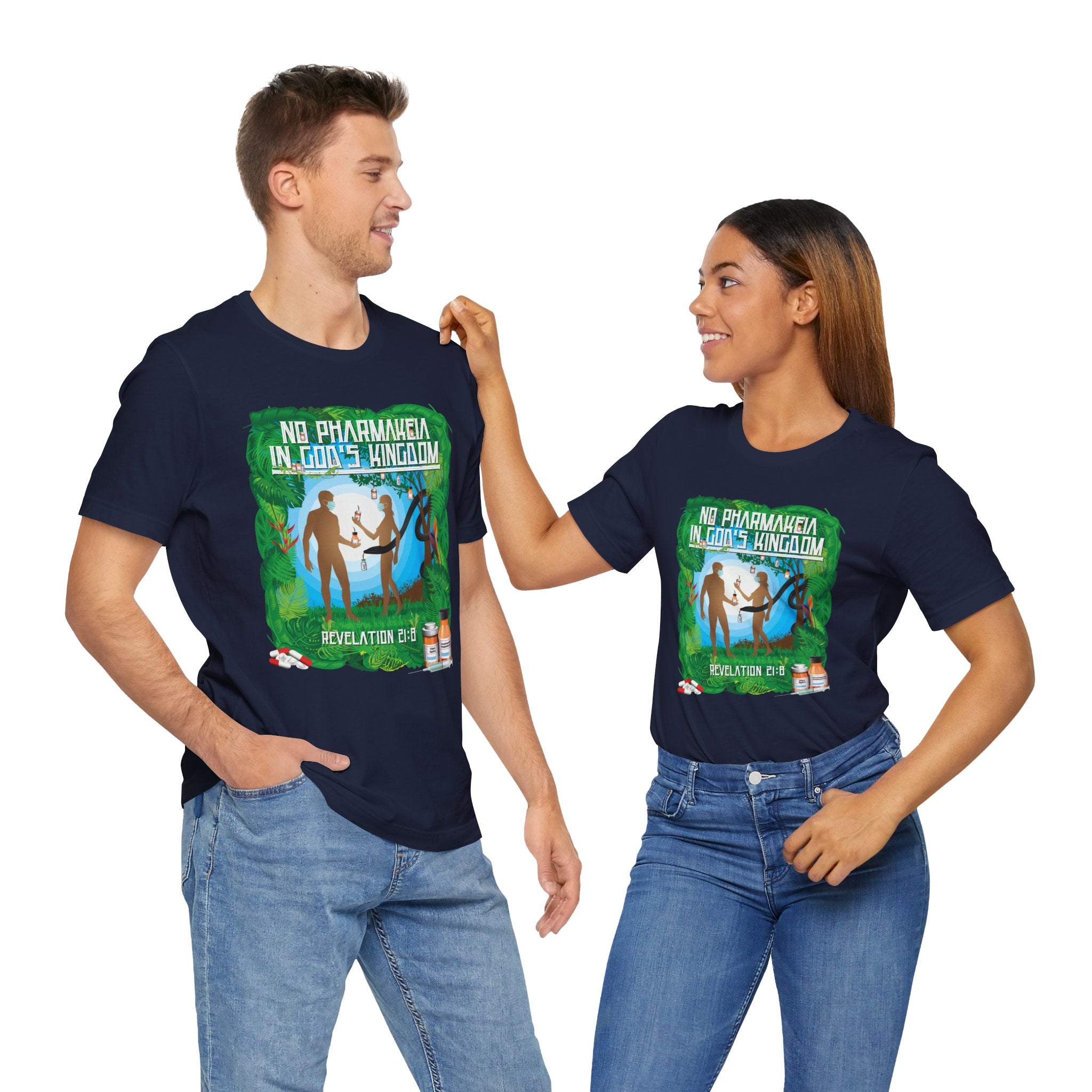 No Pharmakeia in God's Kingdom - Unisex Soft Cotton Short Sleeve T-Shirt