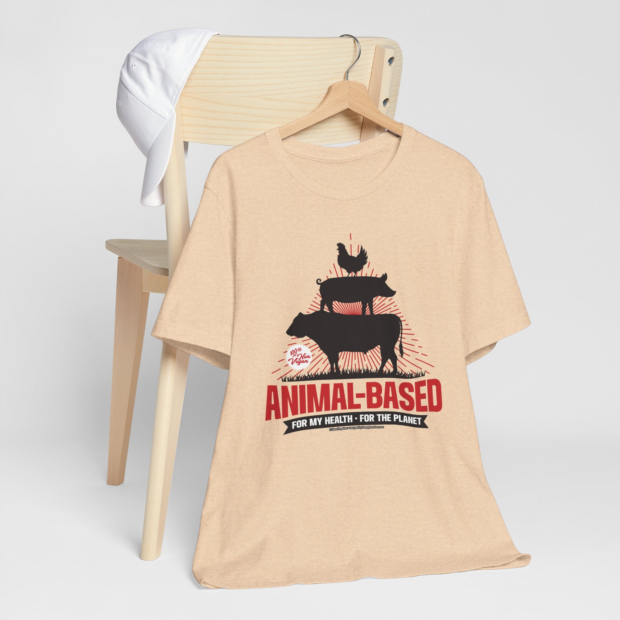 Animal-Based For My Health, For The Planet - Unisex Soft Cotton Short Sleeve T-Shirt