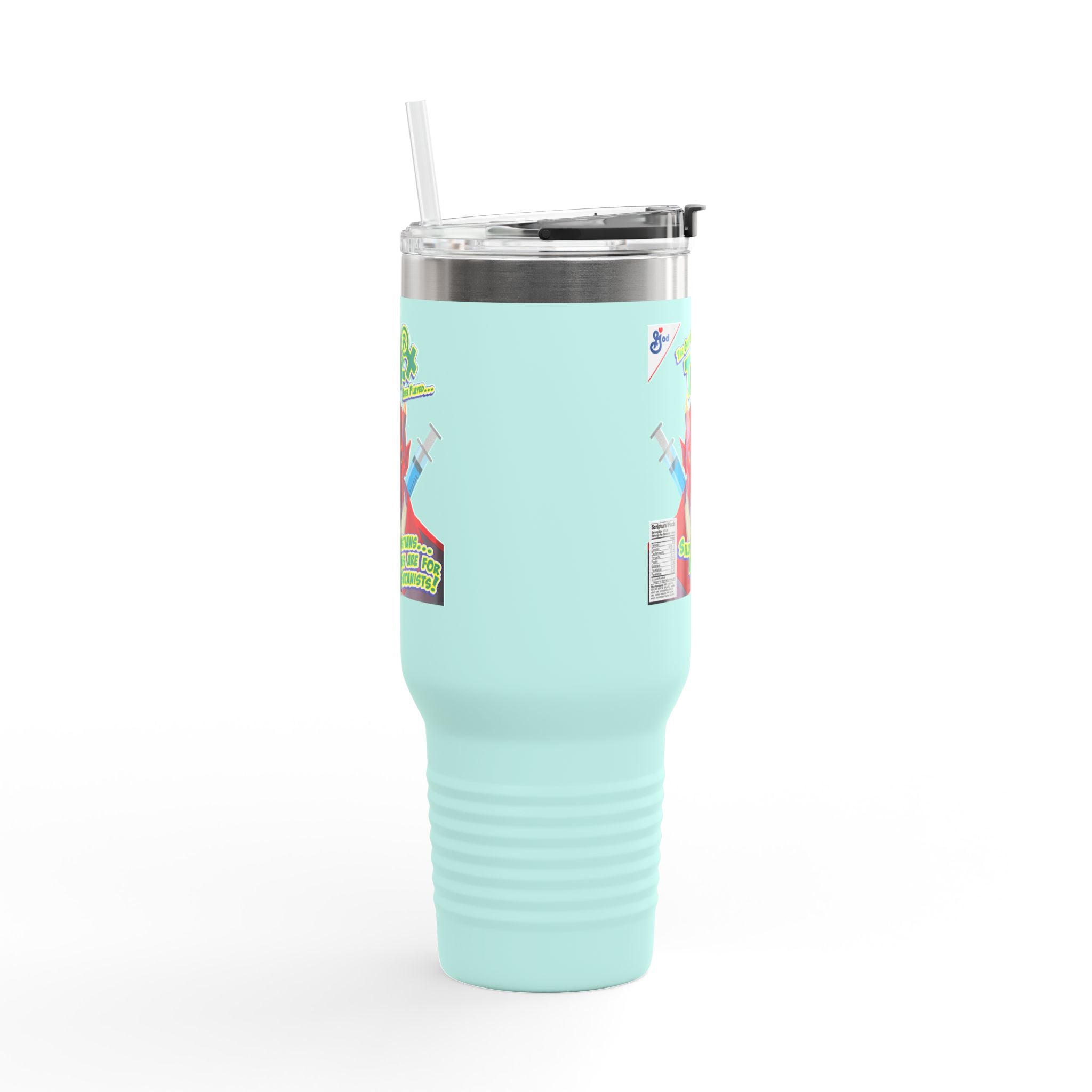 Silly Christians, Vaccines are for Satanists - 40oz Insulated Travel Mug