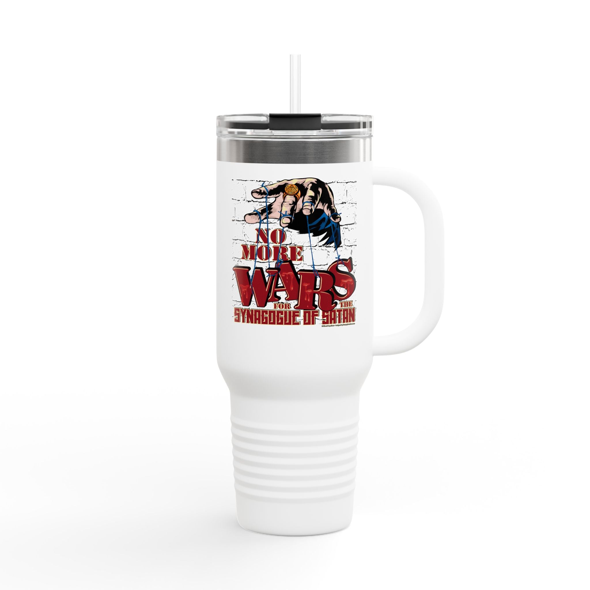 No More Wars for the Synagogue of Satan - 40oz Insulated Travel Mug