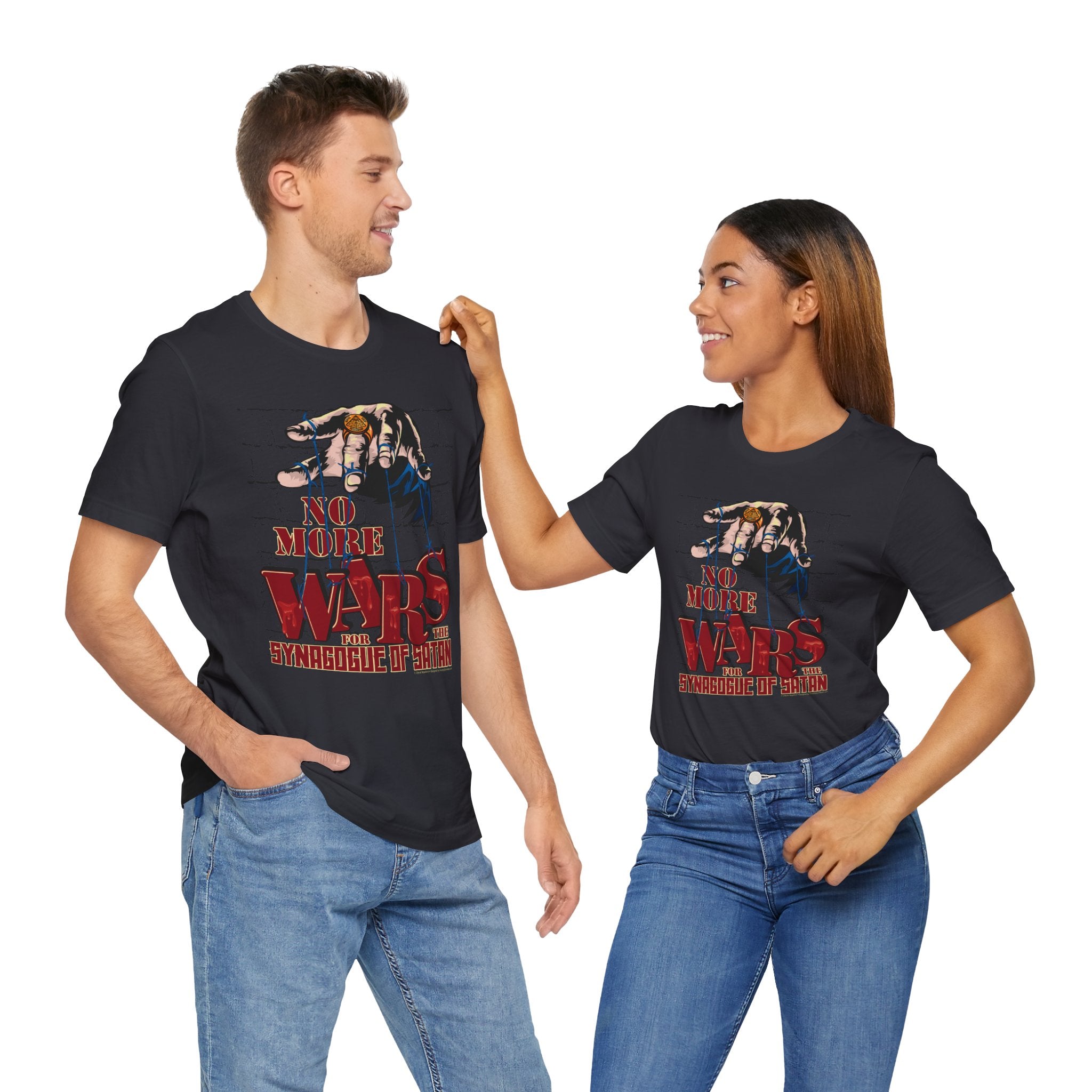 No More Wars for the Synagogue of Satan - Unisex Soft Cotton Short Sleeve T-Shirt