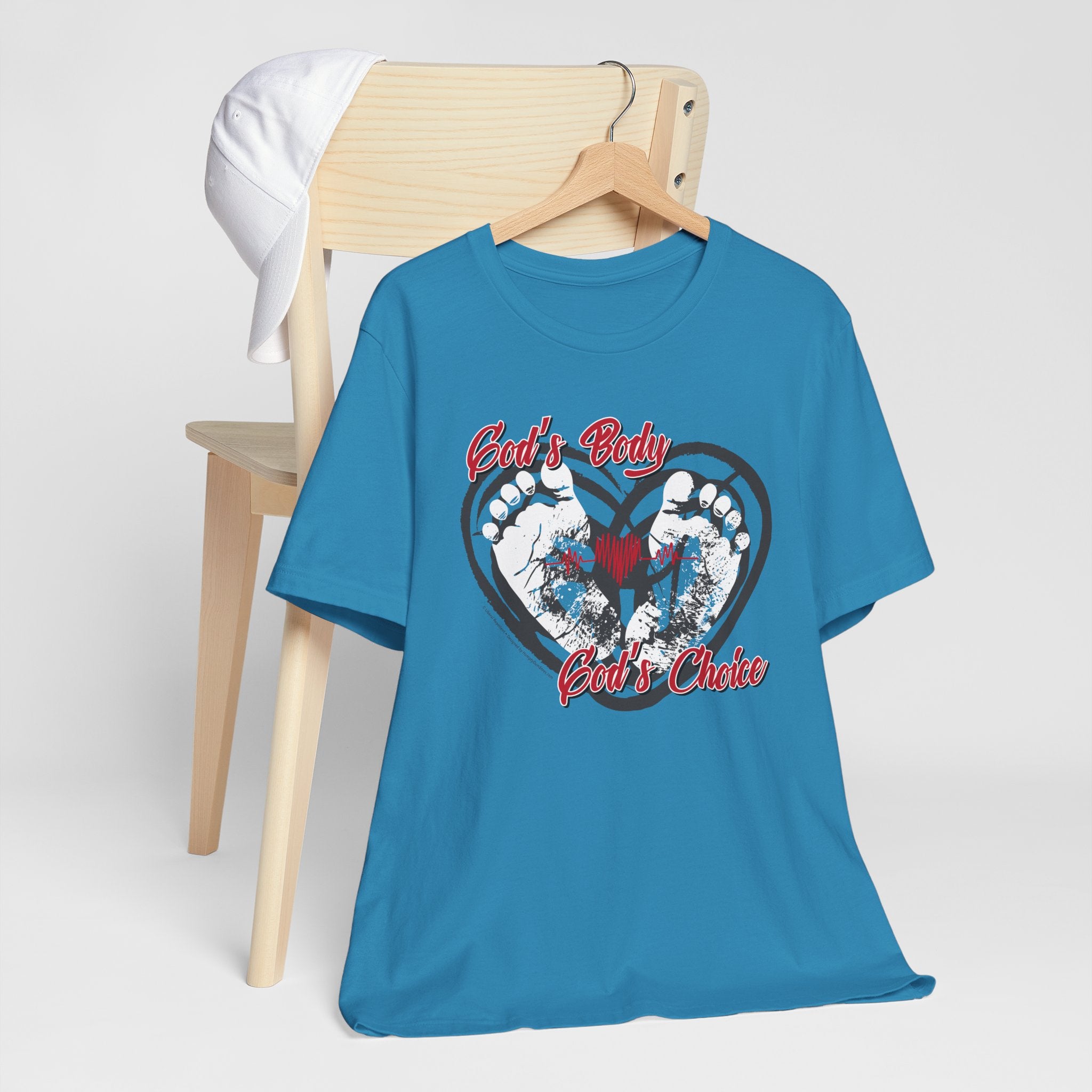 God's Body, God's Choice - Unisex Soft Cotton Short Sleeve T-Shirt
