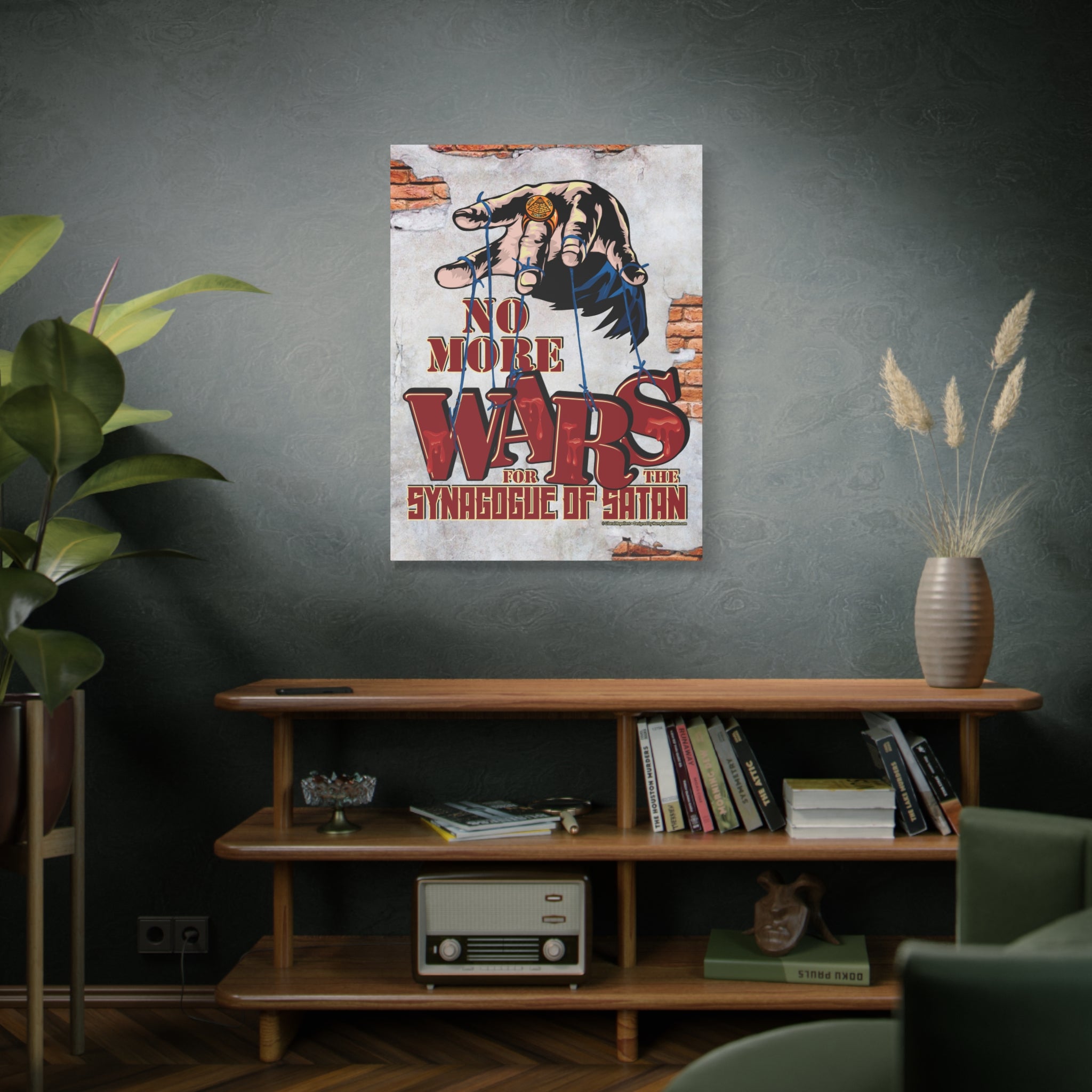 No More Wars for the Synagogue of Satan - Gallery Wrapped Canvas Wall Art