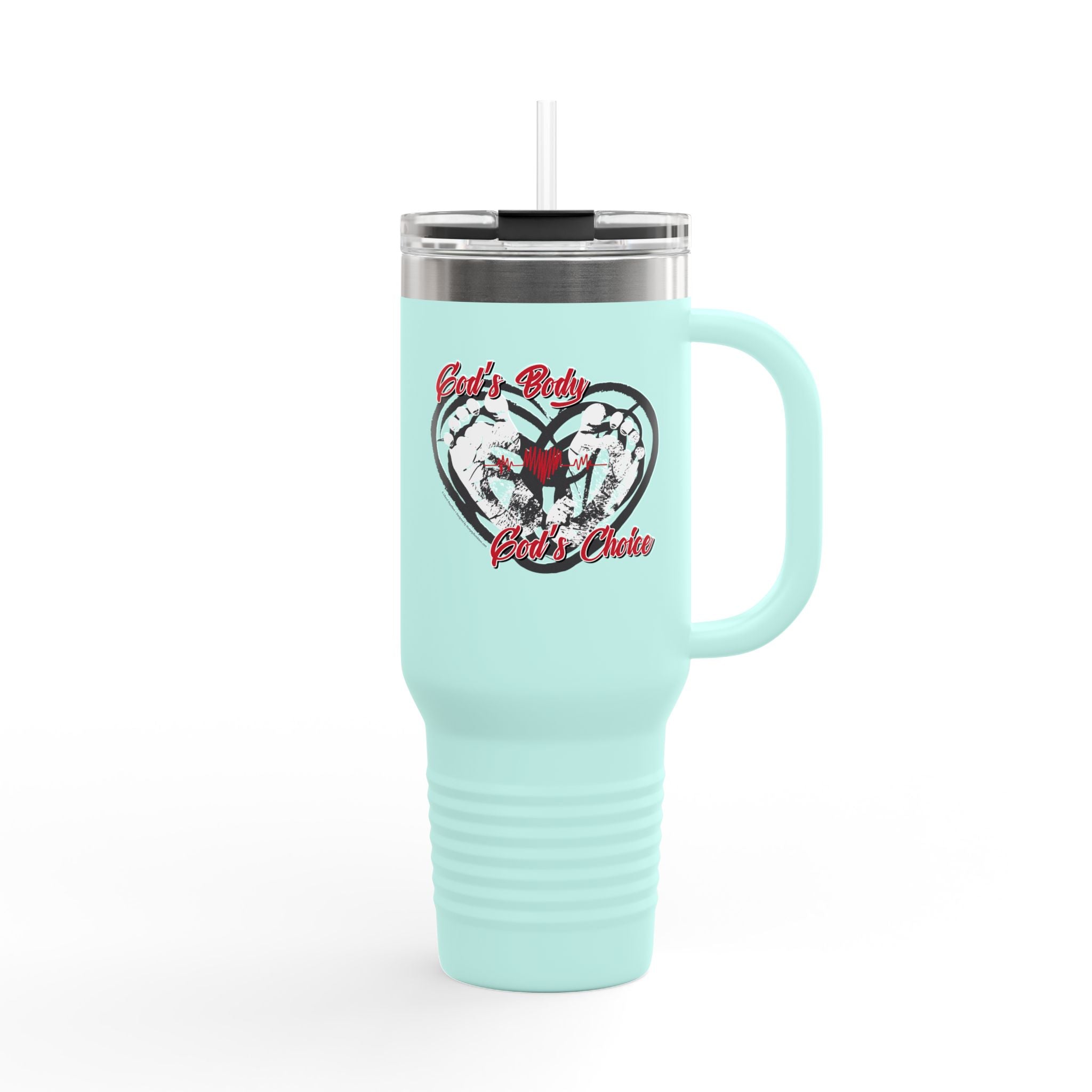 God's Body, God's Choice - 40oz Insulated Travel Mug