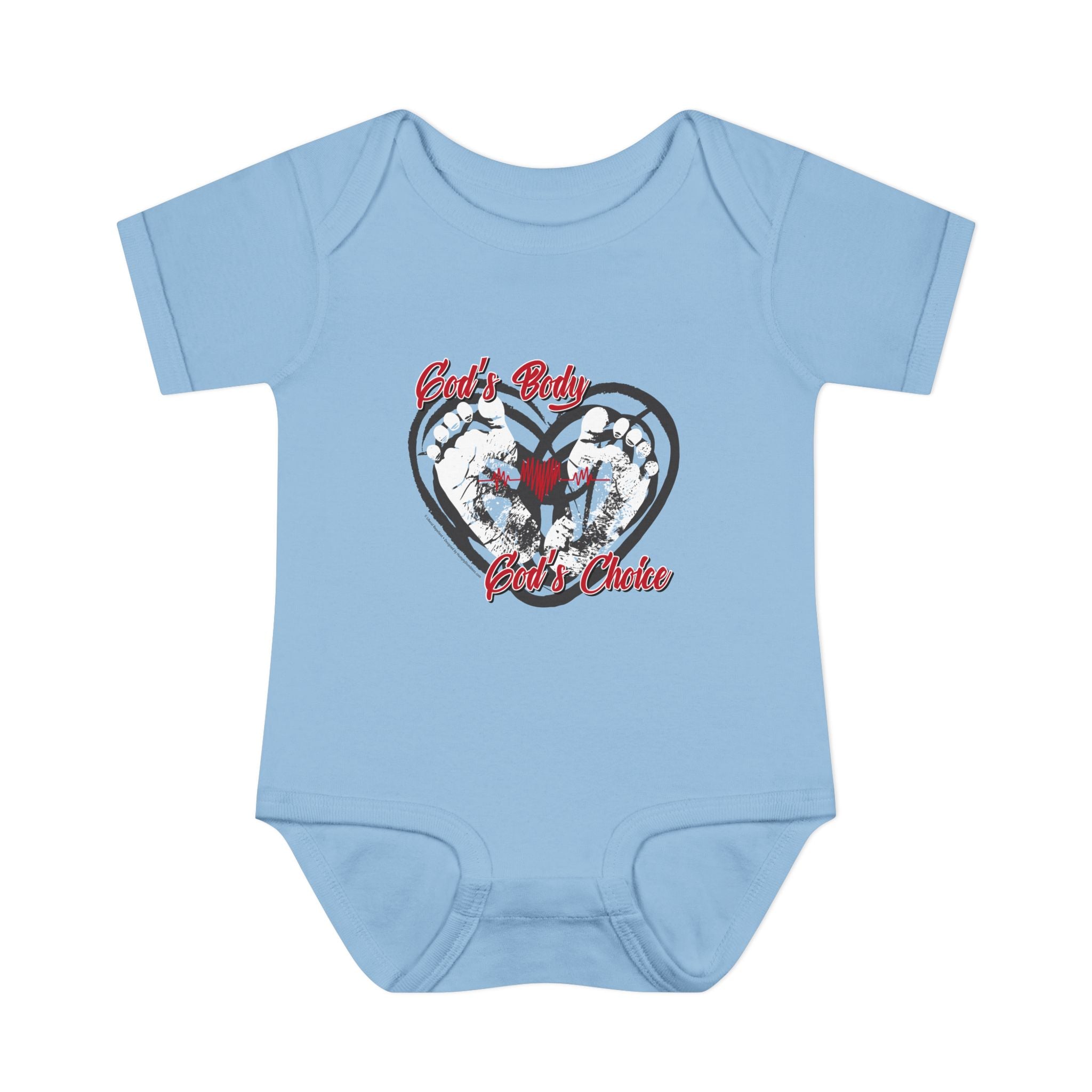God's Body, God's Choice - Infant Soft Cotton Onsie Bodysuit