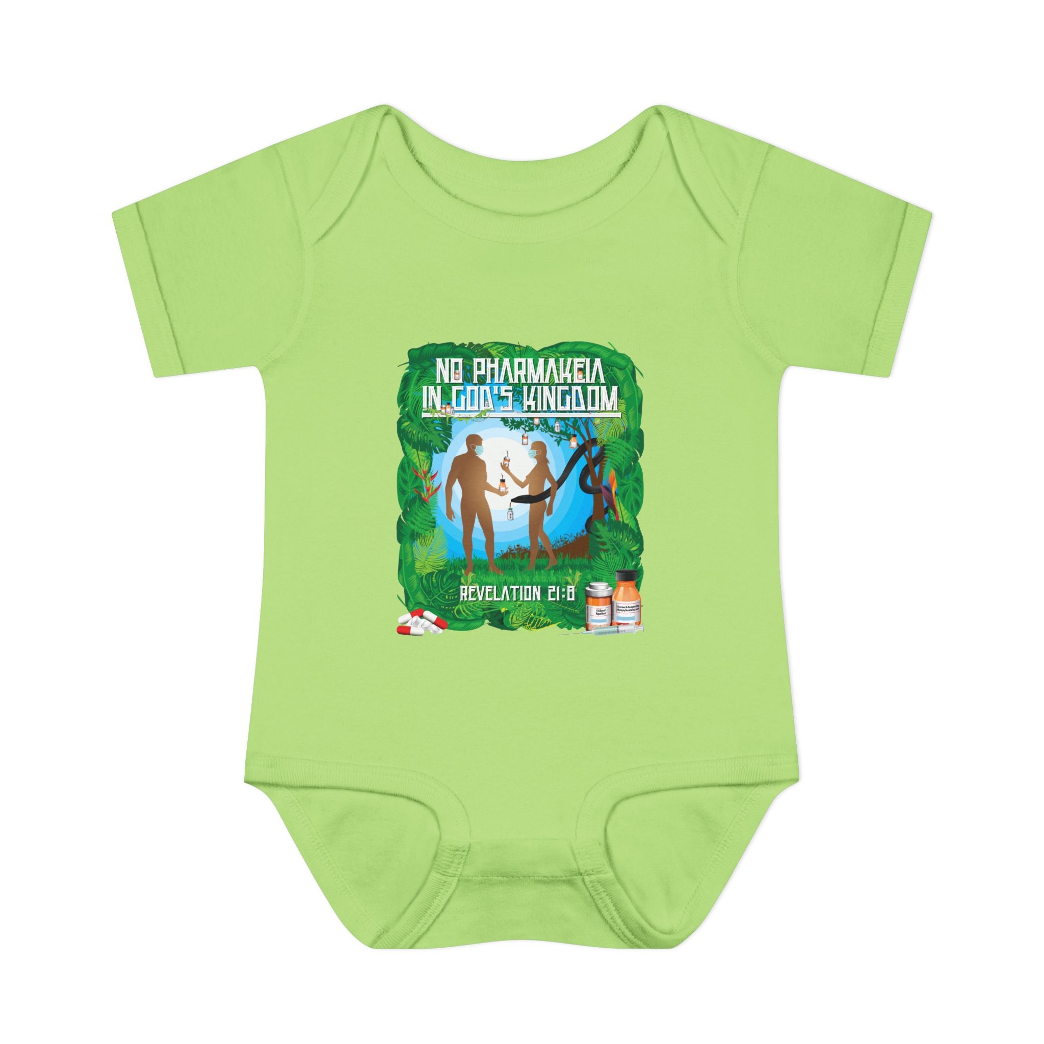 No Pharmakeia in God's Kingdom - Infant Soft Cotton Onsie Bodysuit