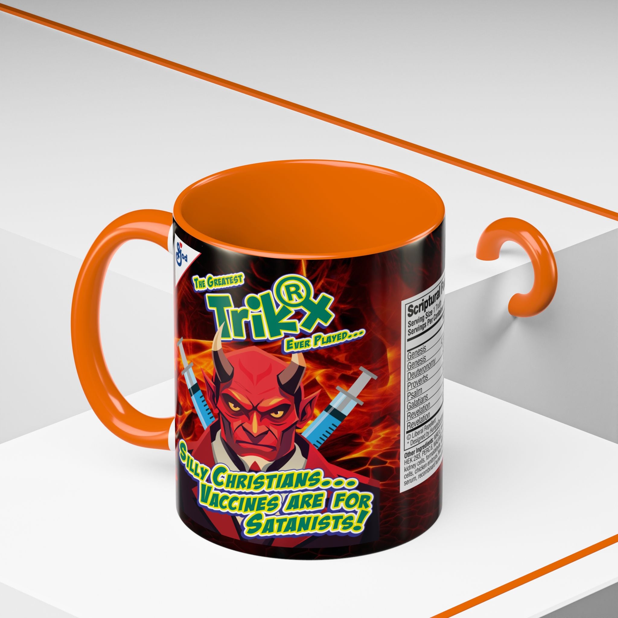 Silly Christians, Vaccines are for Satanists - 11 & 15oz Ceramic Coffee Mug
