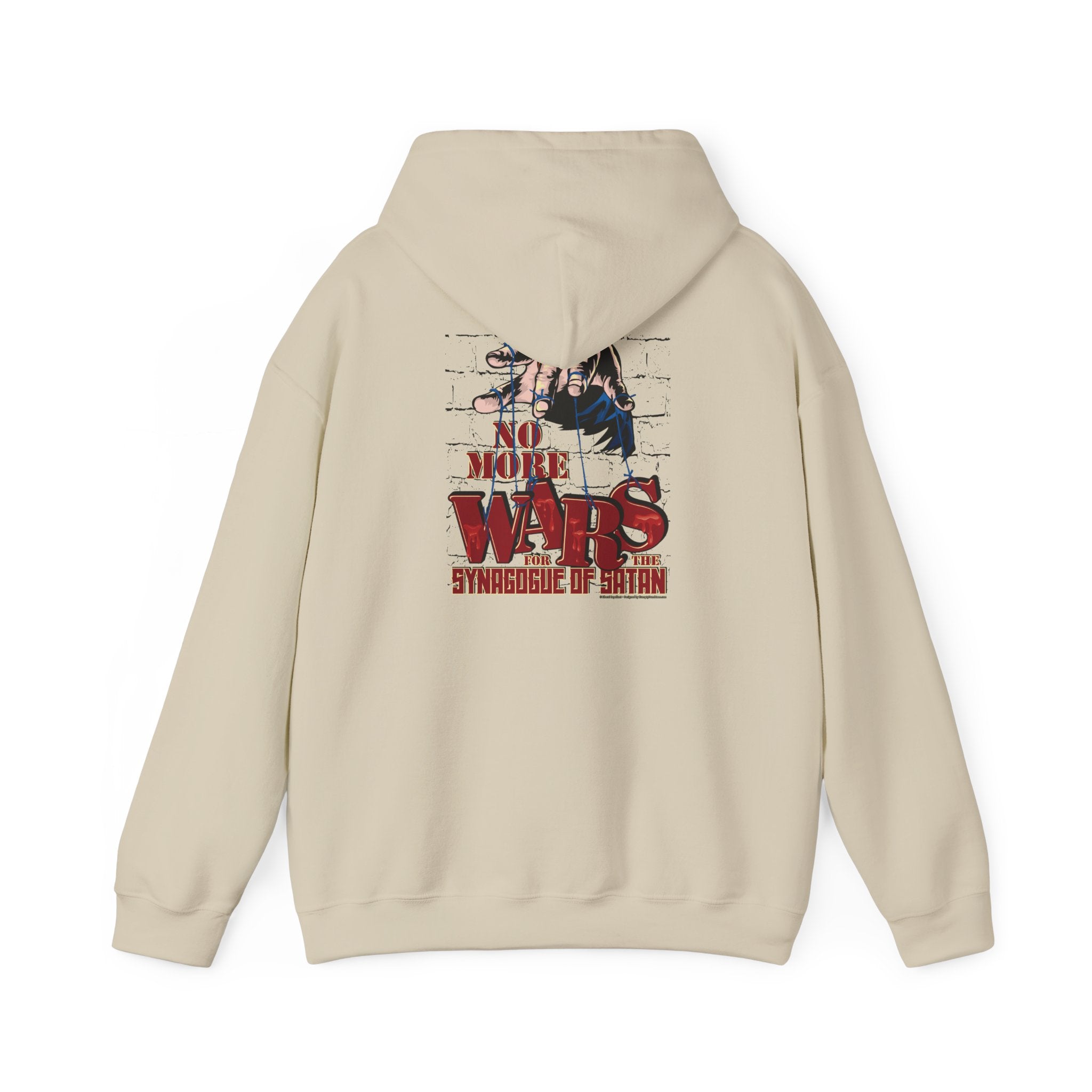 No More Wars for the Synagogue of Satan - Unisex Heavy Blend™ Hooded Sweatshirt