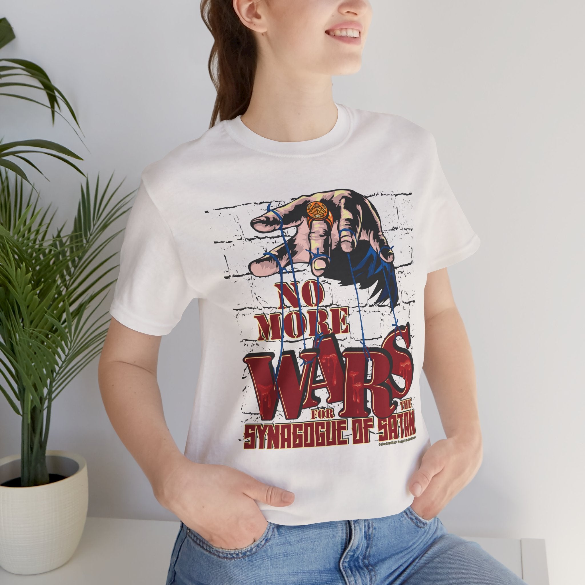 No More Wars for the Synagogue of Satan - Unisex Soft Cotton Short Sleeve T-Shirt