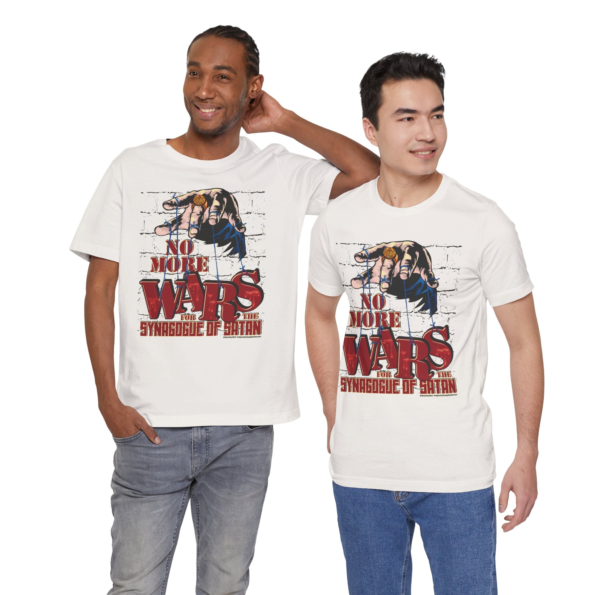 No More Wars for the Synagogue of Satan - Unisex Soft Cotton Short Sleeve T-Shirt