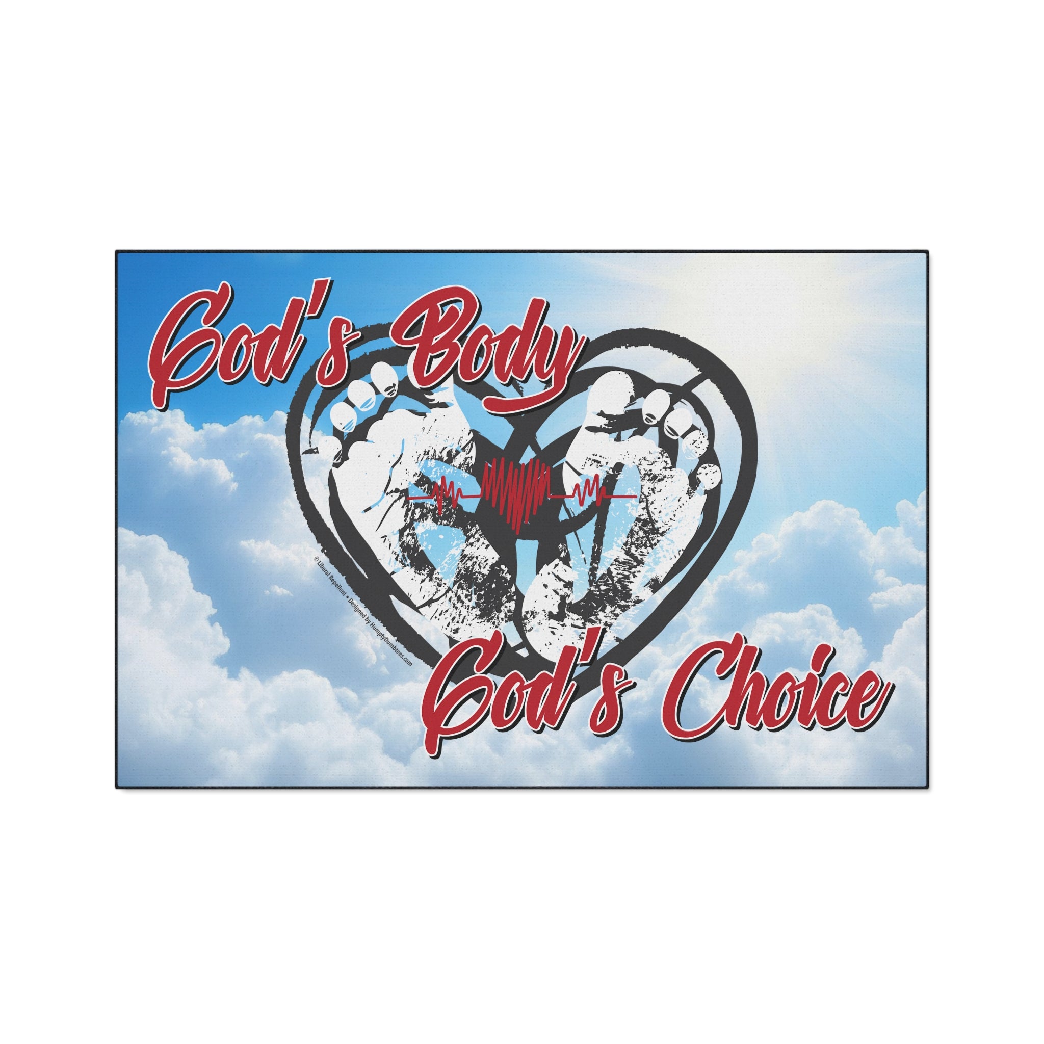 God's Body, God's Choice - Heavy Duty Floor Mat