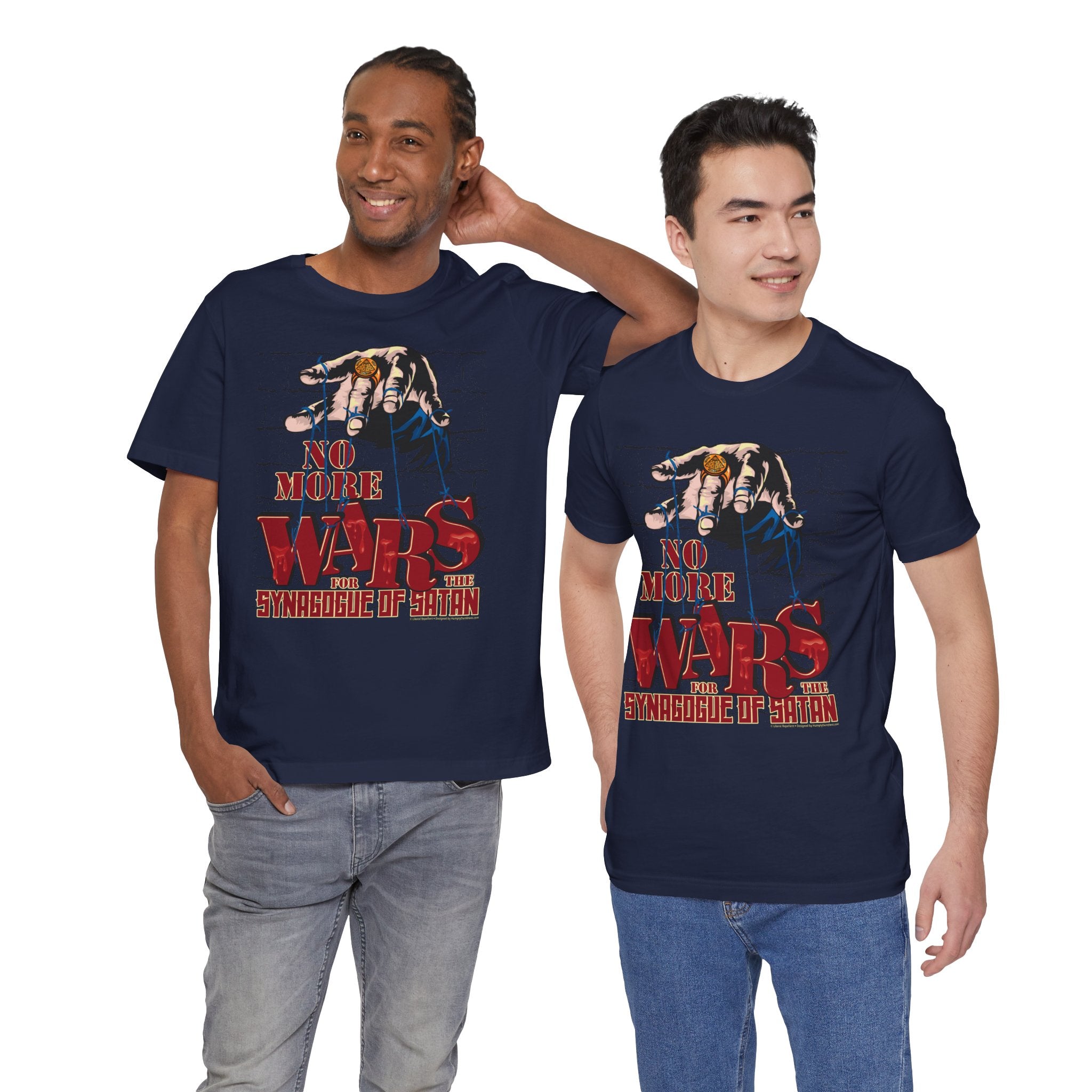 No More Wars for the Synagogue of Satan - Unisex Soft Cotton Short Sleeve T-Shirt