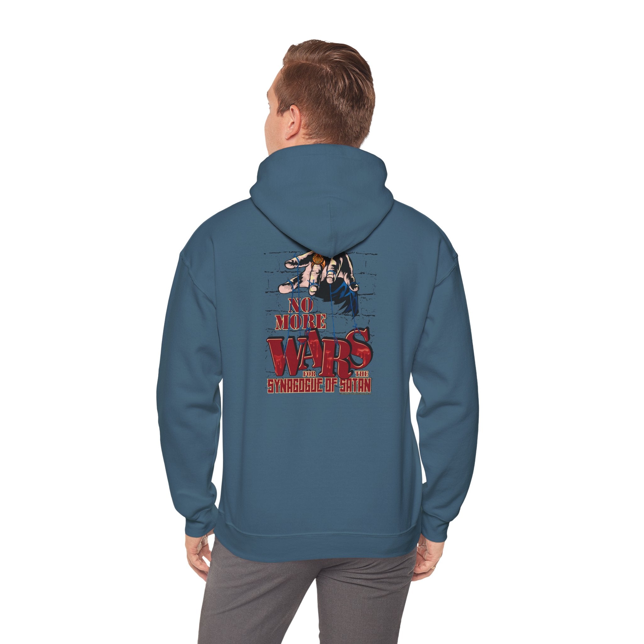 No More Wars for the Synagogue of Satan - Unisex Heavy Blend™ Hooded Sweatshirt