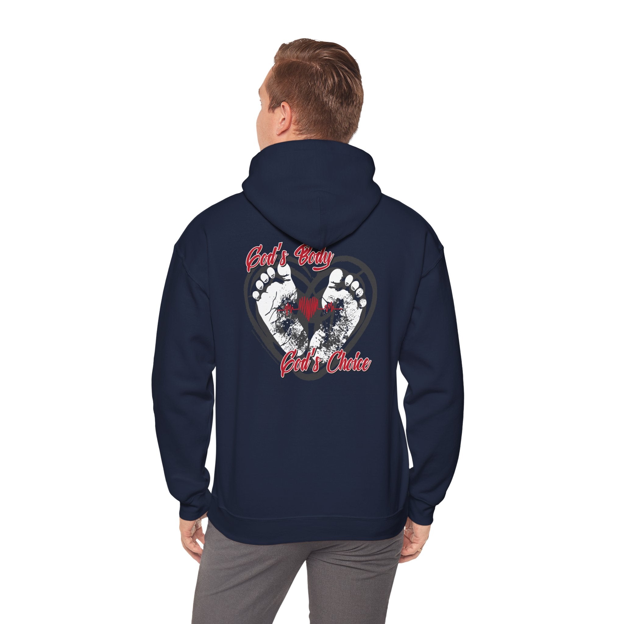 God's Body, God's Choice - Unisex Heavy Blend™ Hooded Sweatshirt