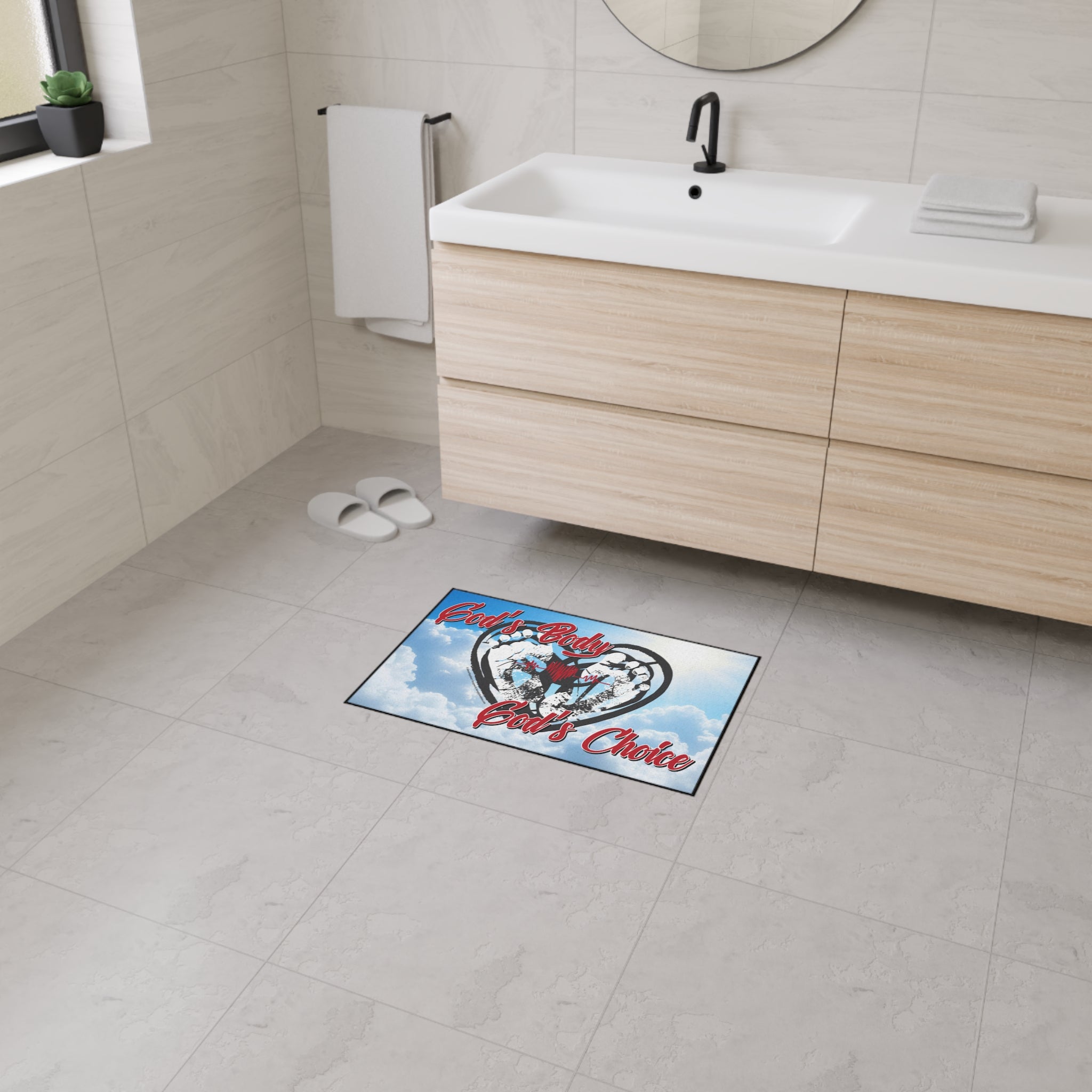 God's Body, God's Choice - Heavy Duty Floor Mat