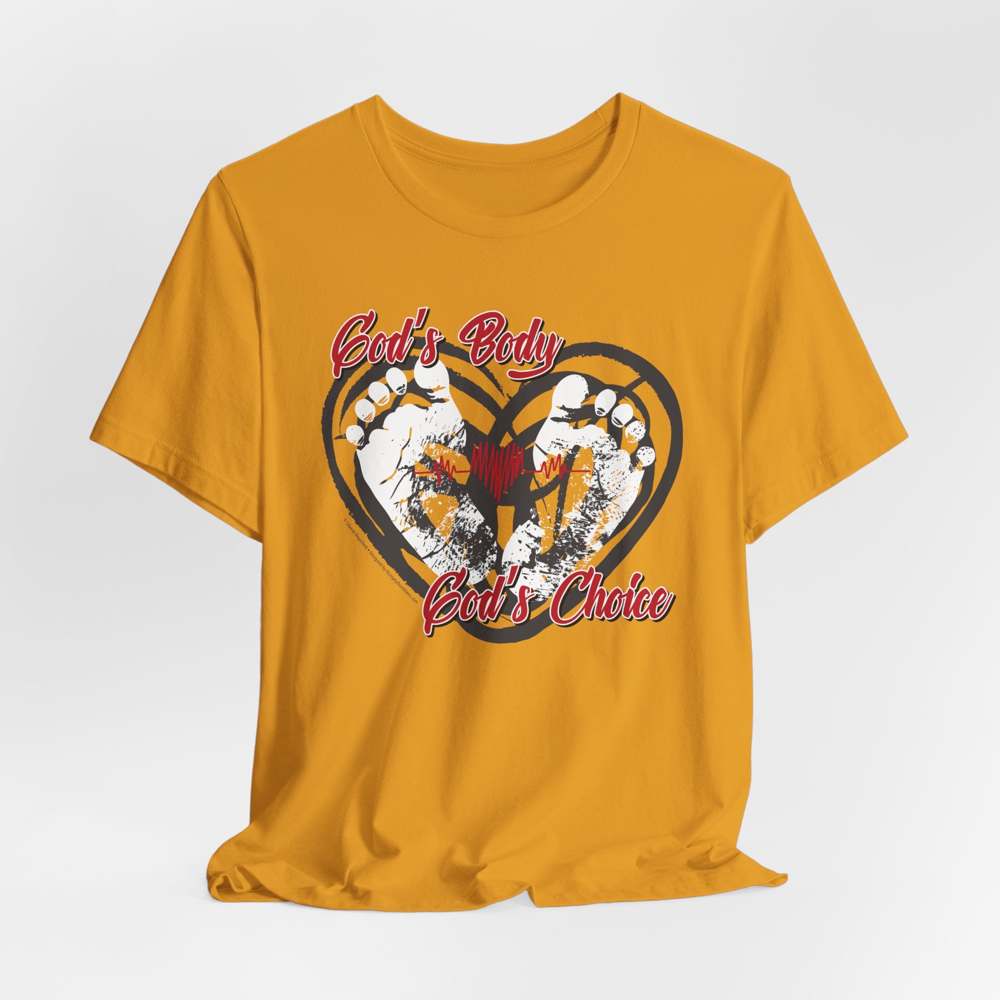 God's Body, God's Choice - Unisex Soft Cotton Short Sleeve T-Shirt