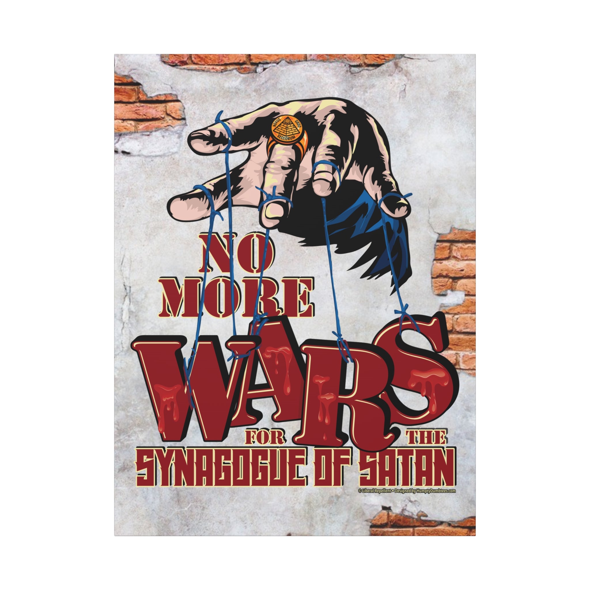 No More Wars for the Synagogue of Satan - Gallery Wrapped Canvas Wall Art