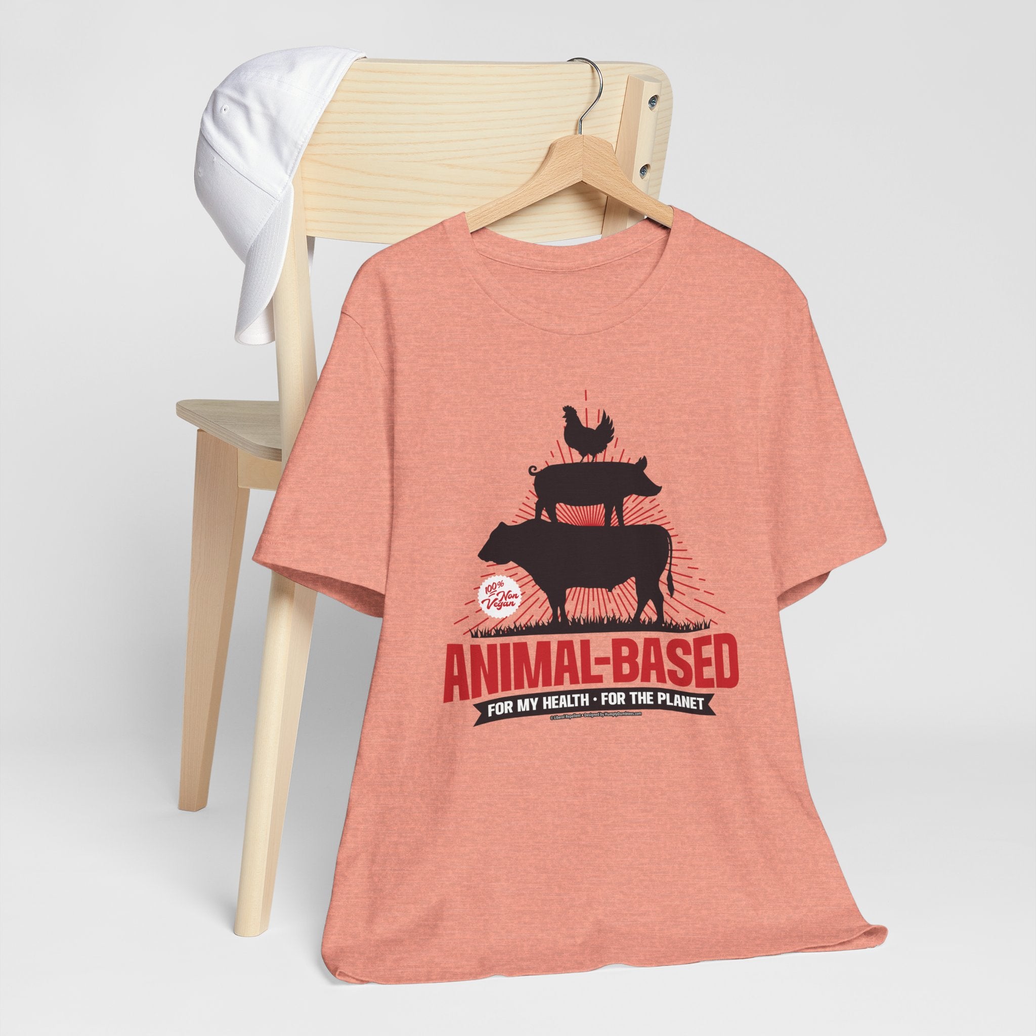 Animal-Based For My Health, For The Planet - Unisex Soft Cotton Short Sleeve T-Shirt