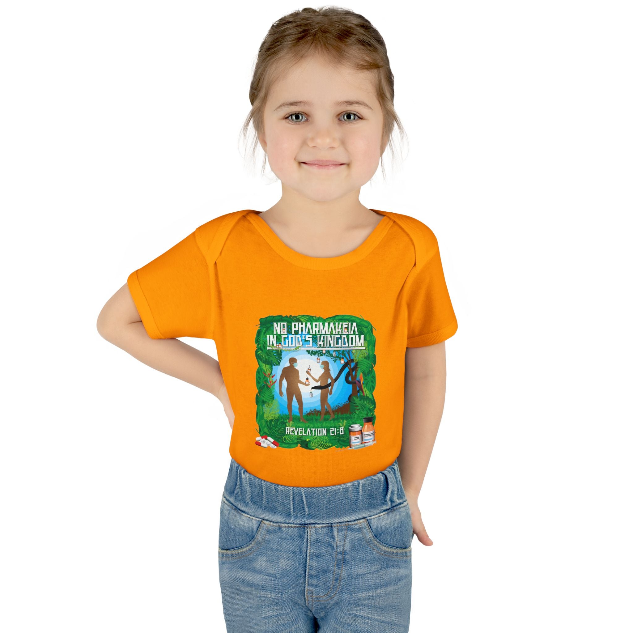No Pharmakeia in God's Kingdom - Infant Soft Cotton Onsie Bodysuit