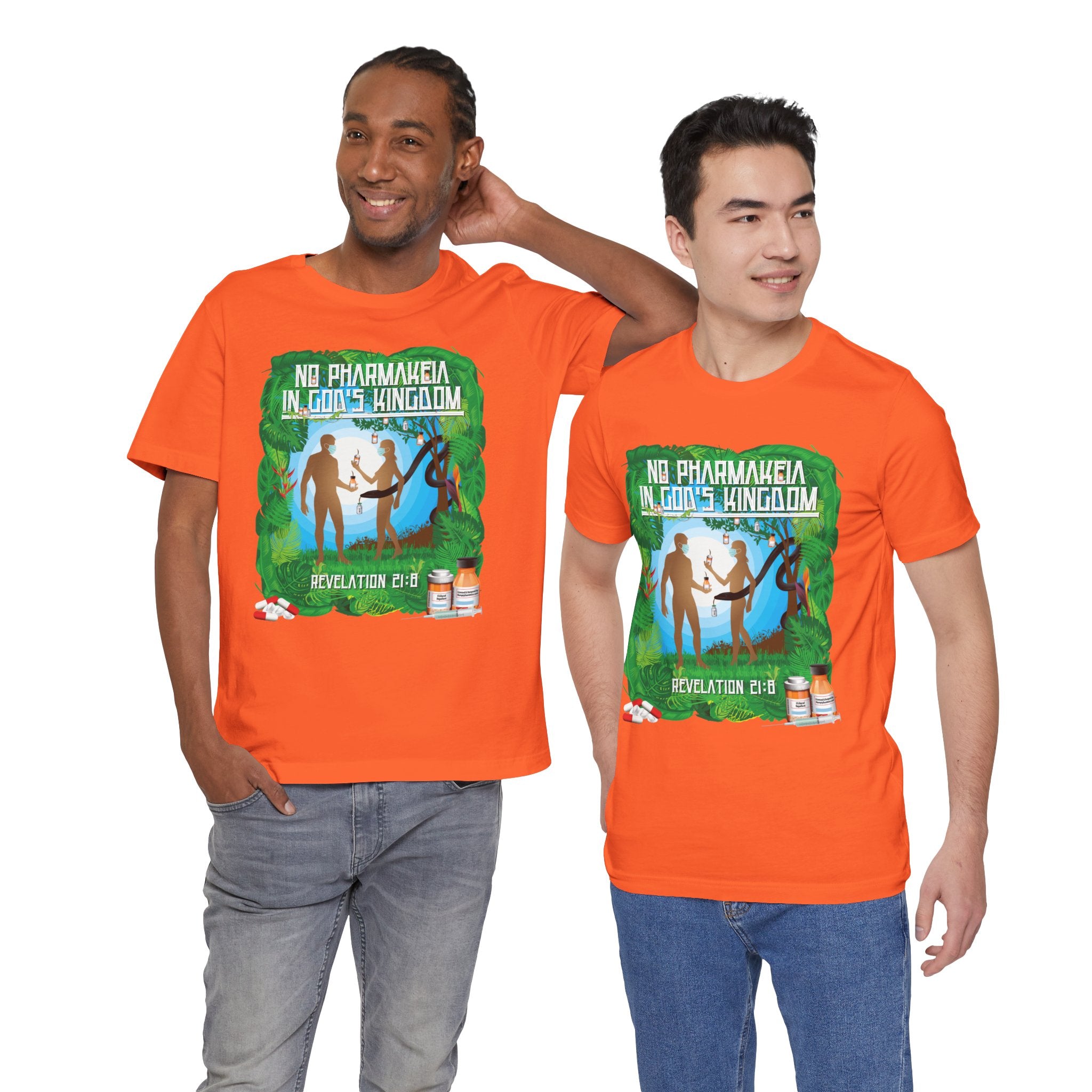 No Pharmakeia in God's Kingdom - Unisex Soft Cotton Short Sleeve T-Shirt