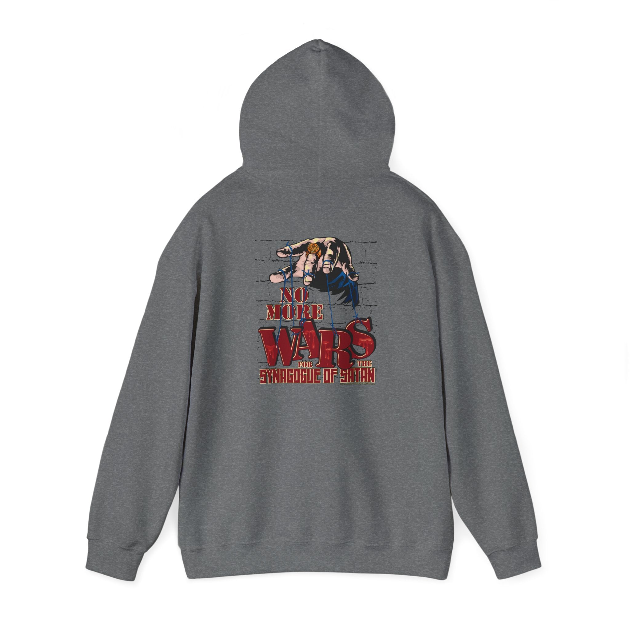 No More Wars for the Synagogue of Satan - Unisex Heavy Blend™ Hooded Sweatshirt