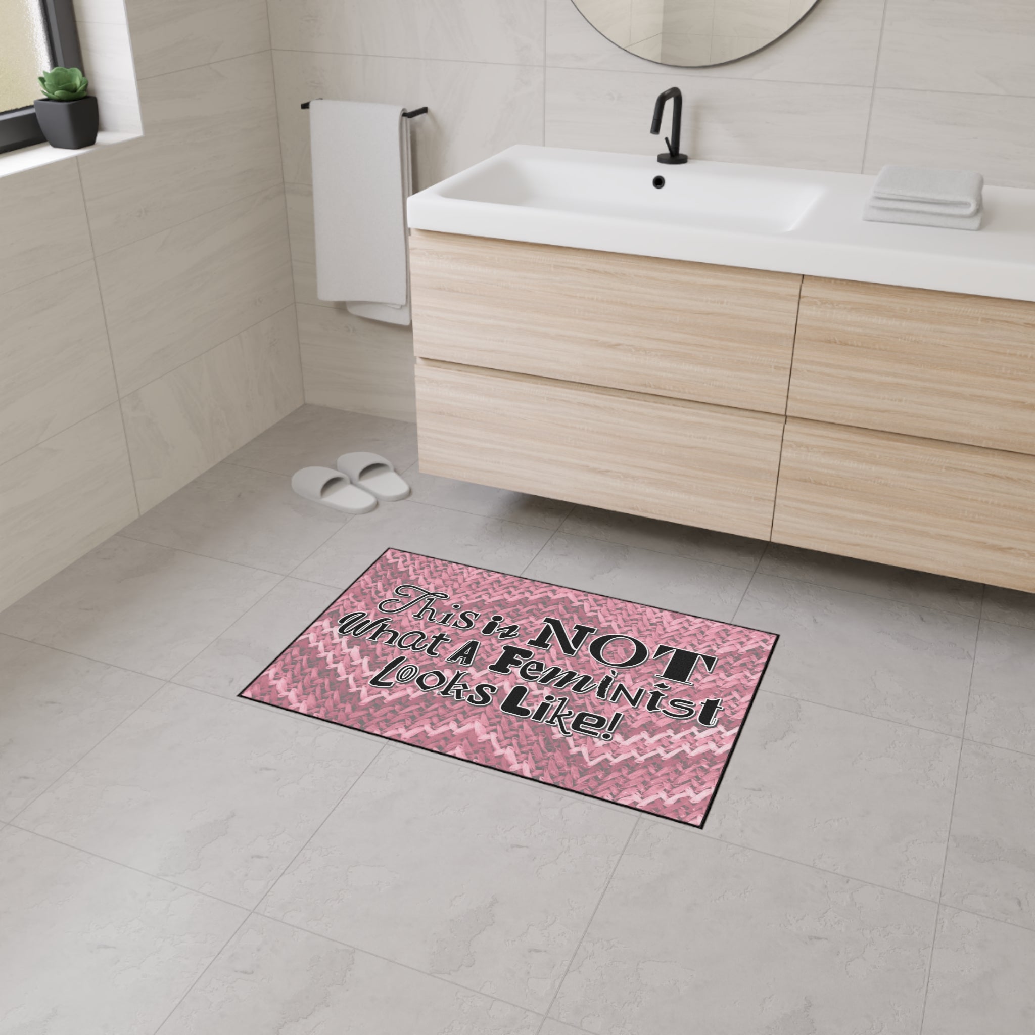 This is NOT What a Feminist Looks Like - Heavy Duty Floor Mat