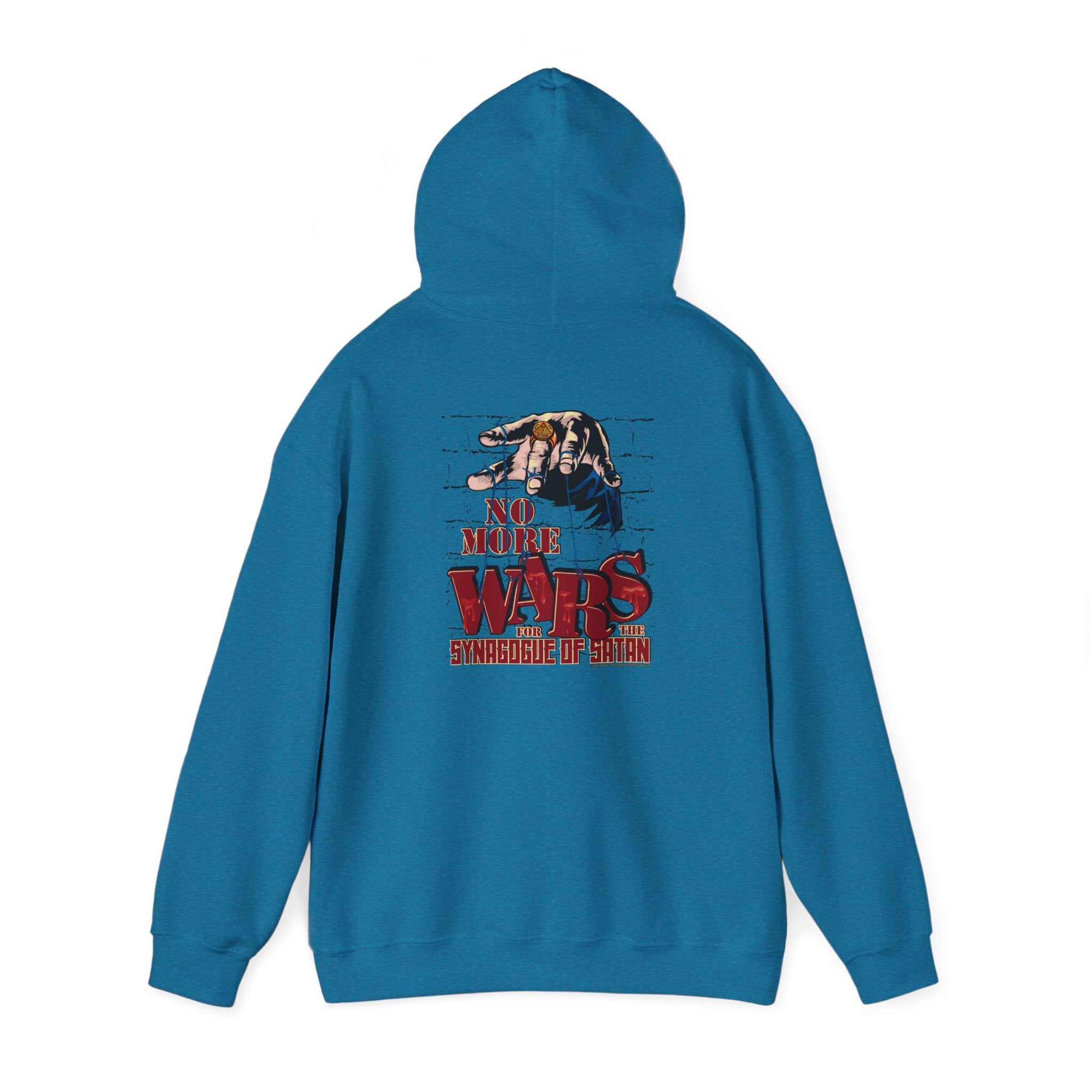 No More Wars for the Synagogue of Satan - Unisex Heavy Blend™ Hooded Sweatshirt