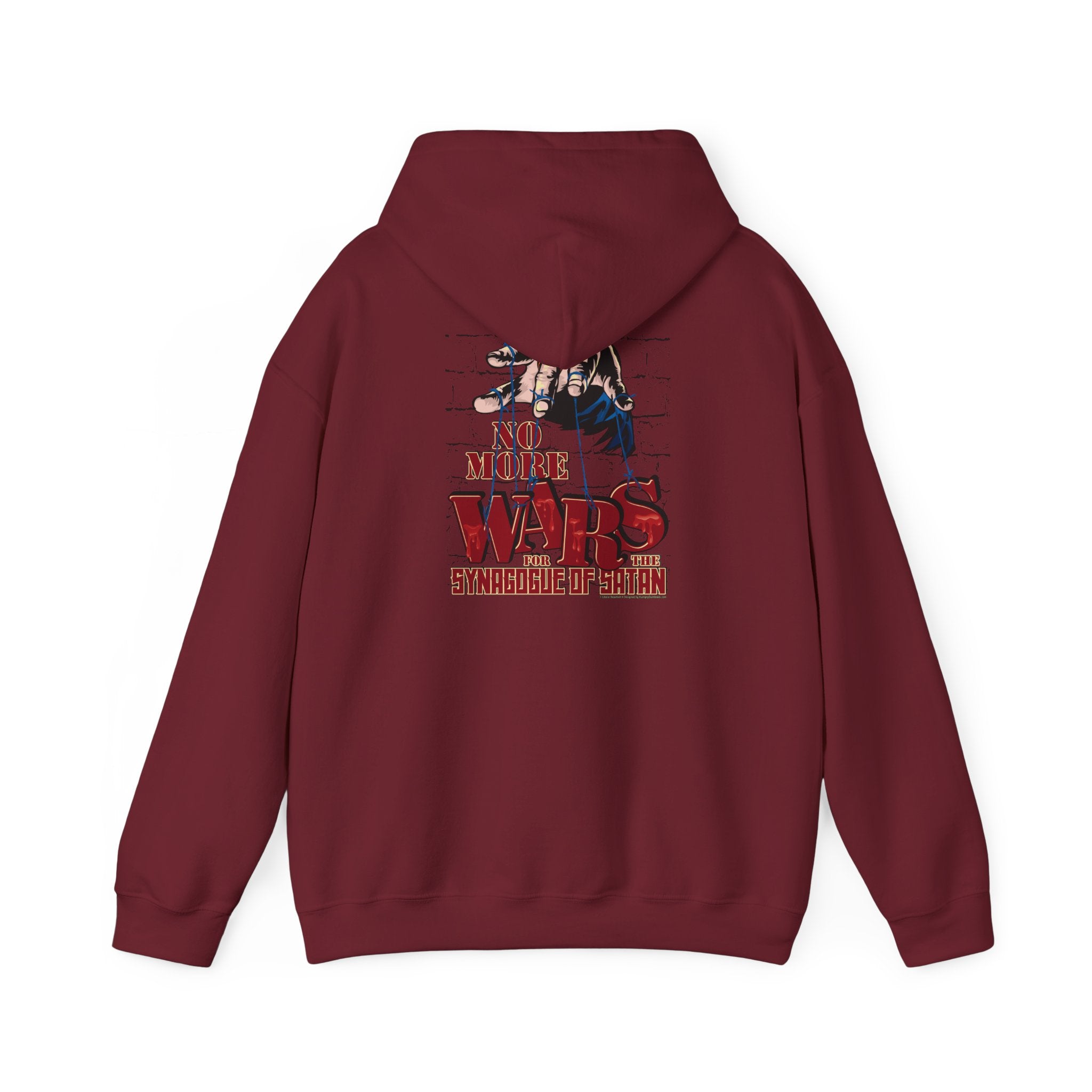 No More Wars for the Synagogue of Satan - Unisex Heavy Blend™ Hooded Sweatshirt