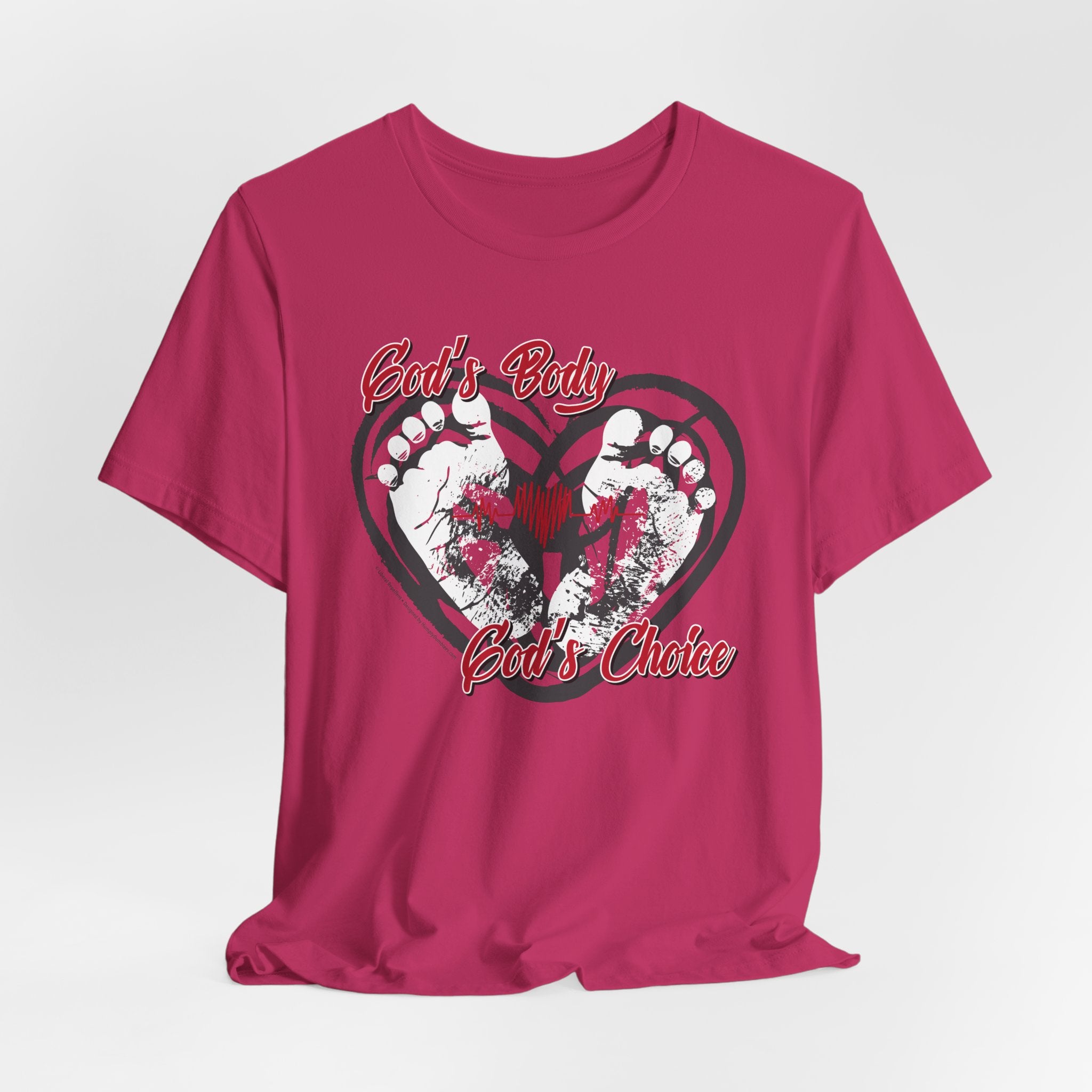 God's Body, God's Choice - Unisex Soft Cotton Short Sleeve T-Shirt