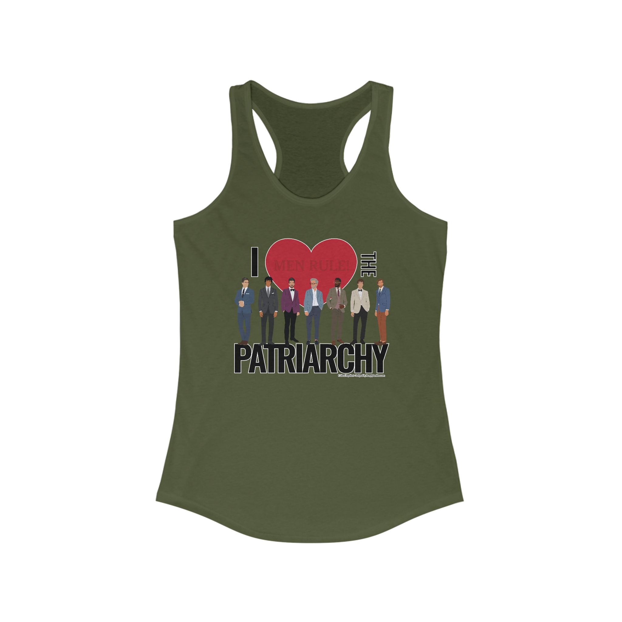 I Love the Patriarchy (The Good 'Ol Boys Club Edition) - Ladies Ideal Racerback Tank