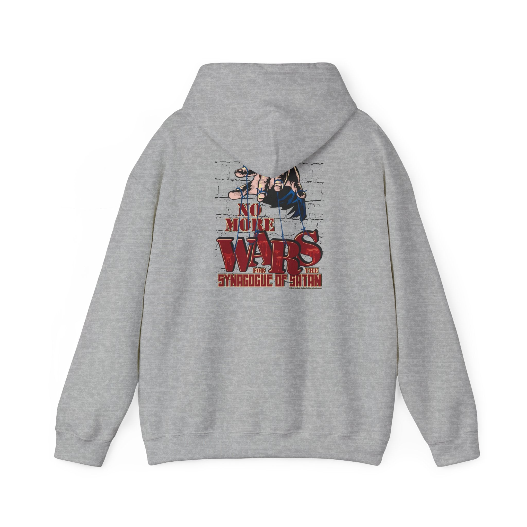 No More Wars for the Synagogue of Satan - Unisex Heavy Blend™ Hooded Sweatshirt