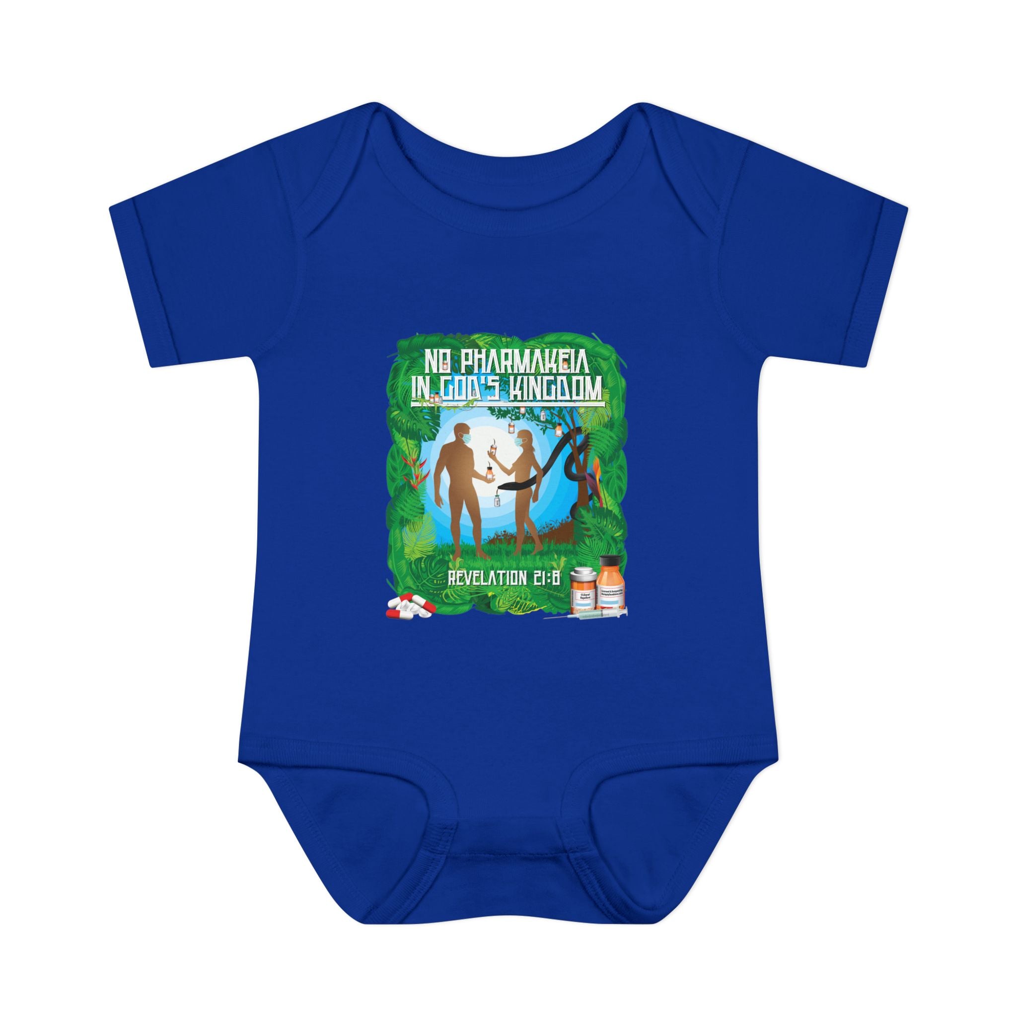 No Pharmakeia in God's Kingdom - Infant Soft Cotton Onsie Bodysuit